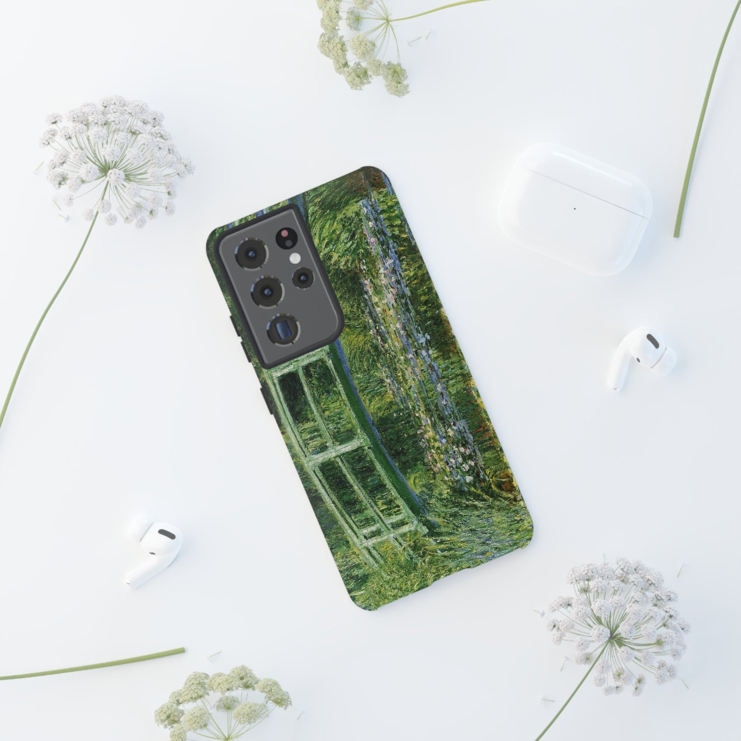 Water Lilies and a Japanese Bridge by Claude Monet - Cell Phone Case
