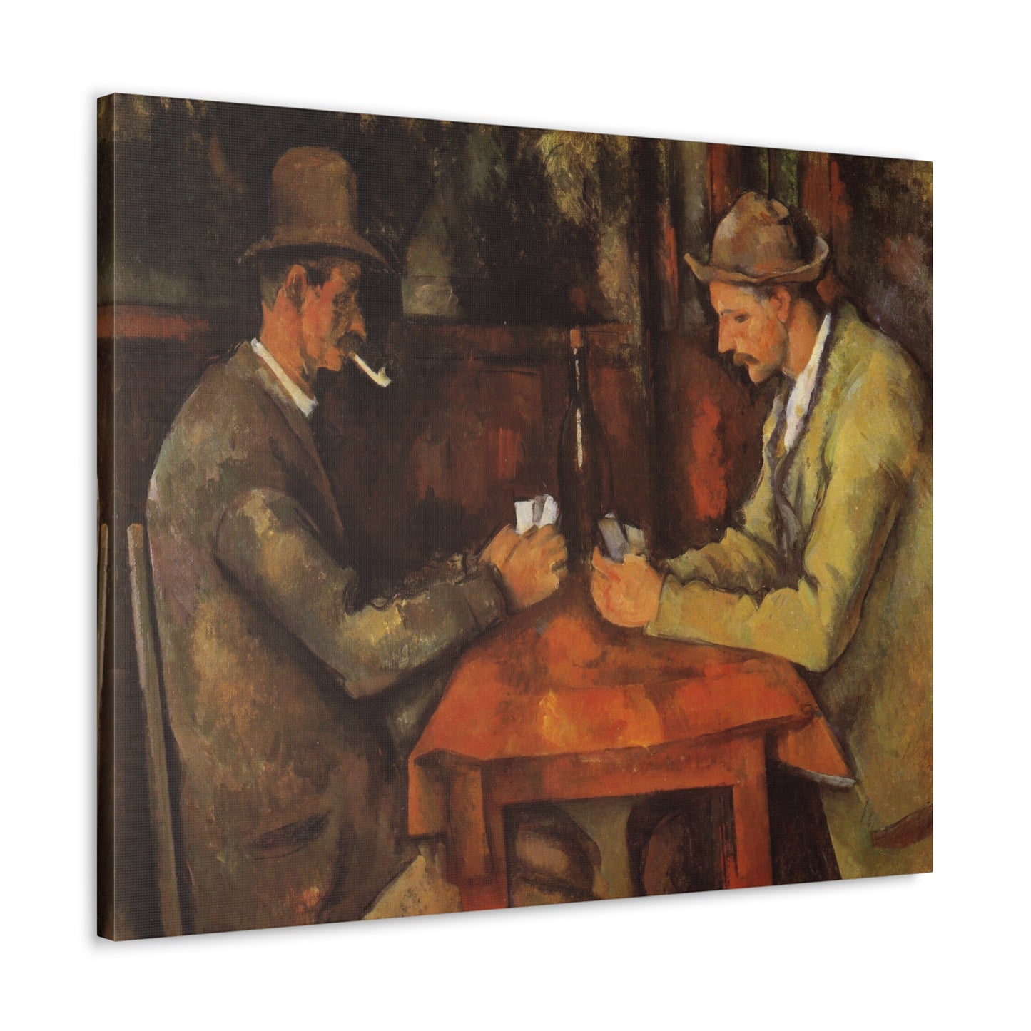 The Card Players by Paul Cezanne - Canvas Print
