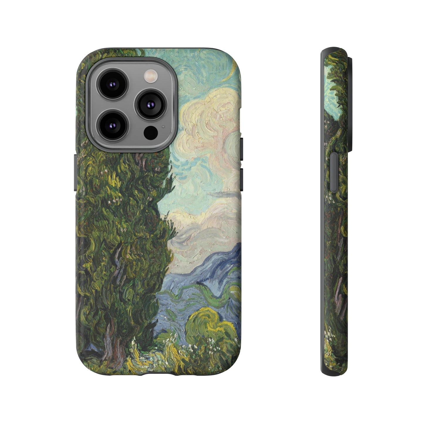 Cypresses by Vincent Van Gogh - Cell Phone Case