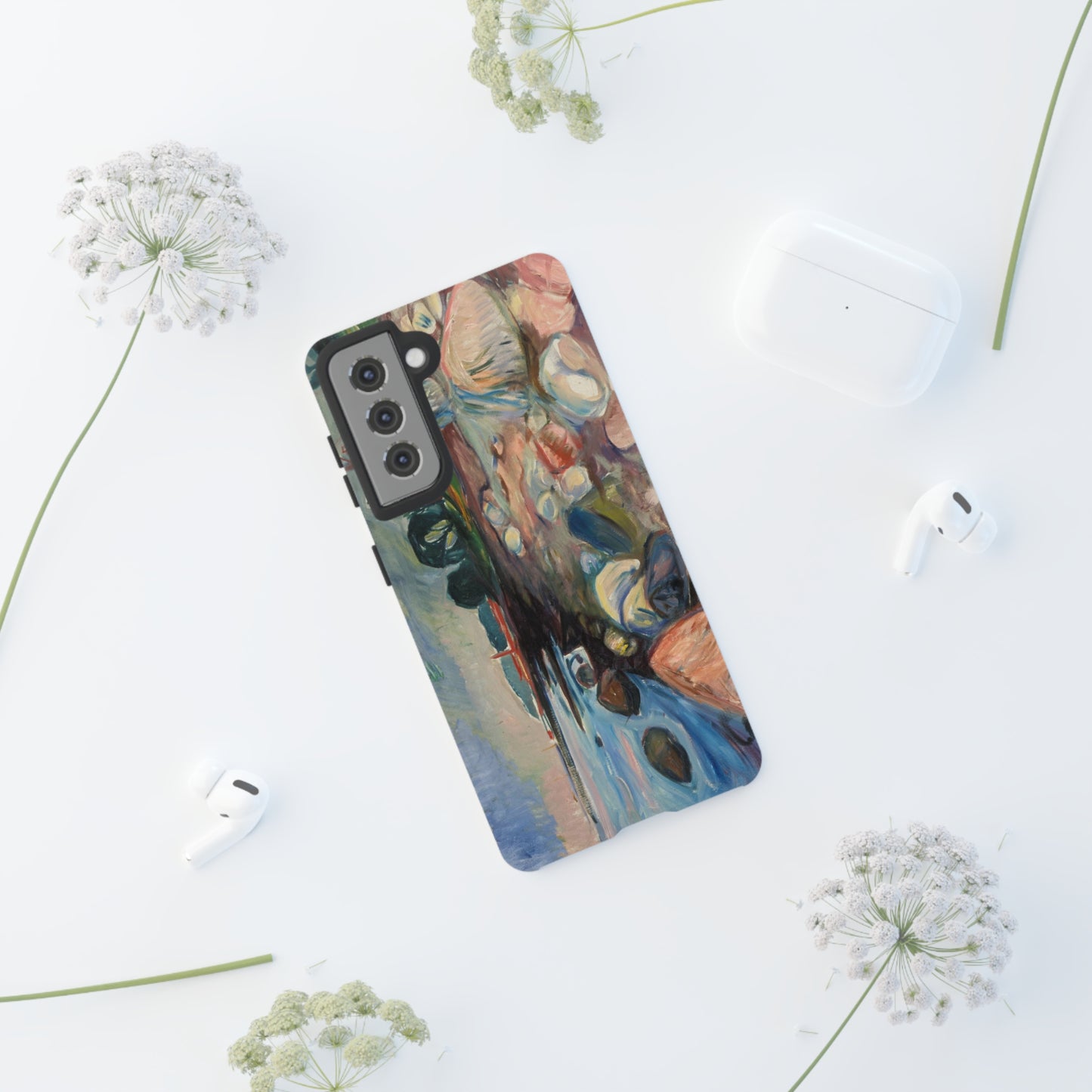 Shore with Red House by Edvard Munch - Cell Phone Case