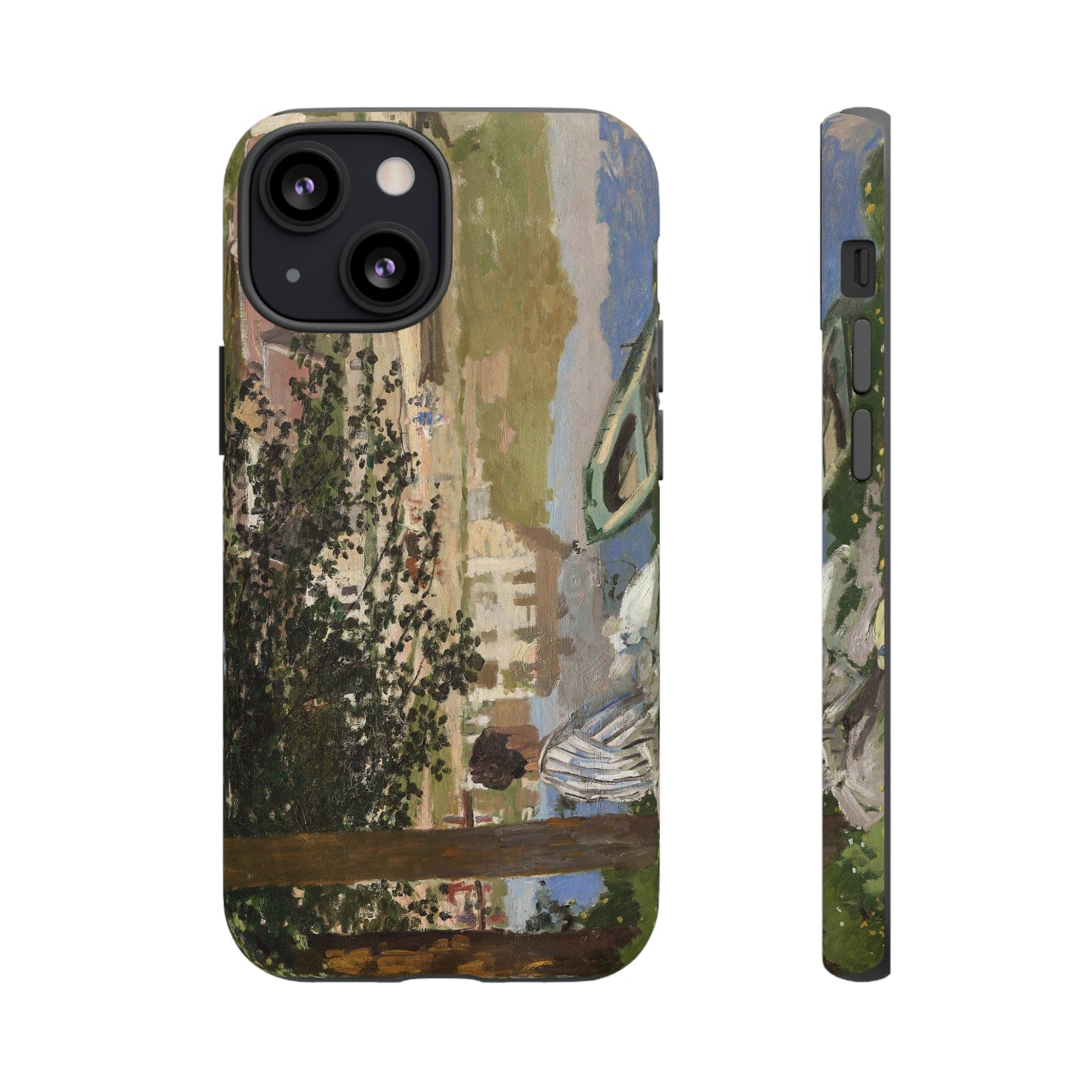 On the Bank of the Seine by Claude Monet - Cell Phone Case