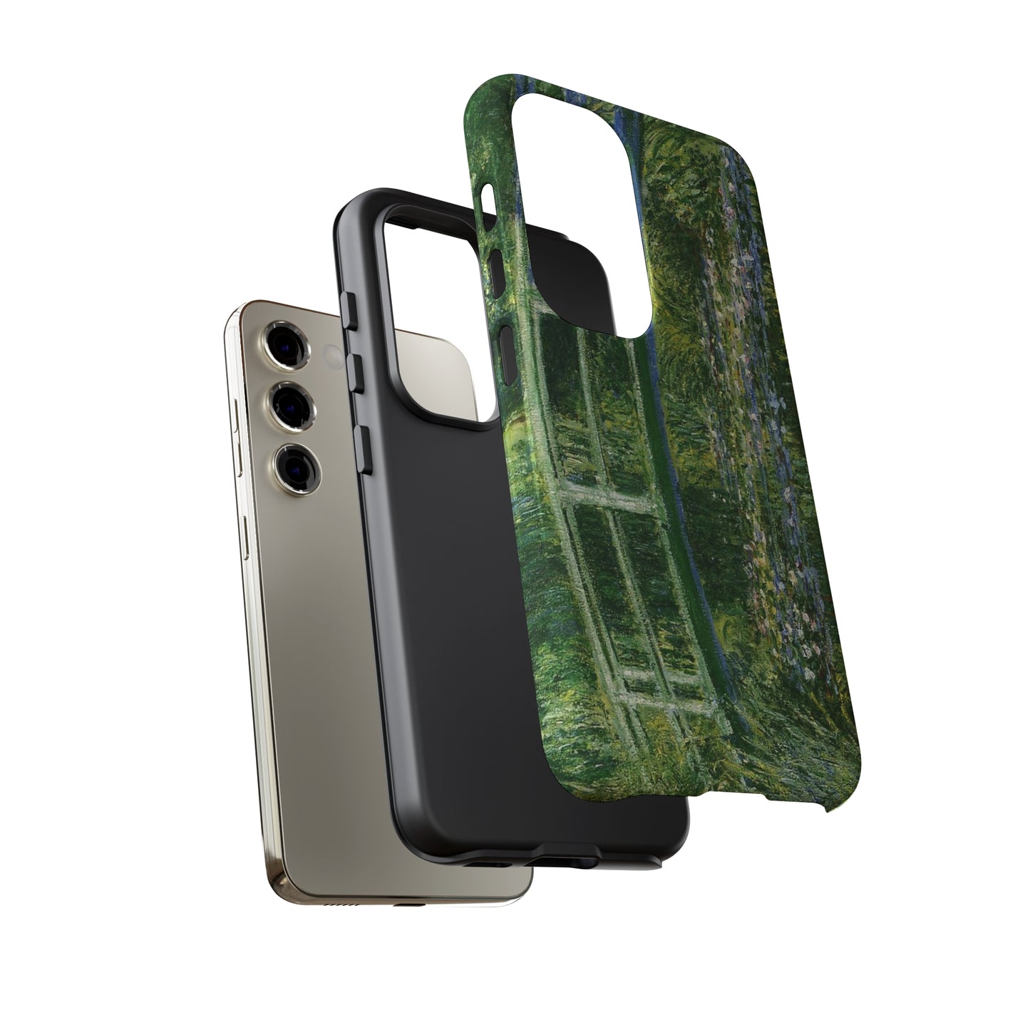 Water Lilies and a Japanese Bridge by Claude Monet - Cell Phone Case