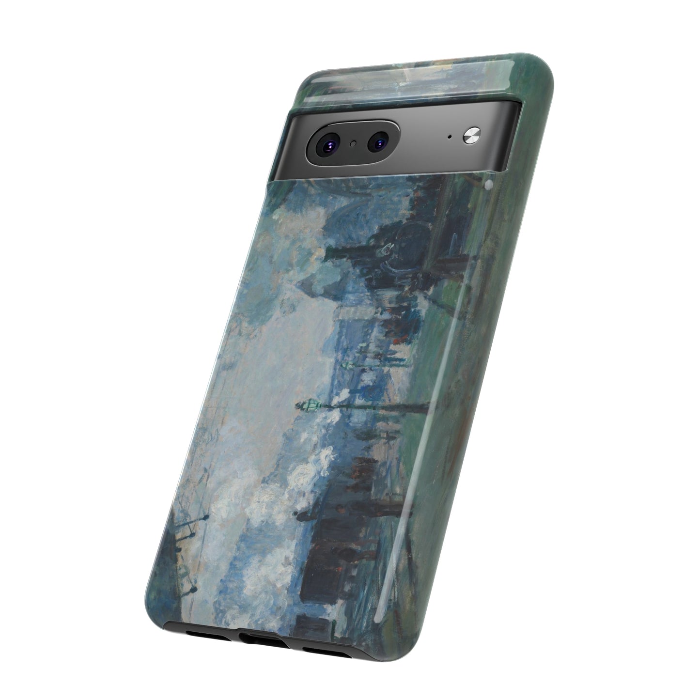 Arrival of the Normandy Train by Claude Monet - Cell Phone Case