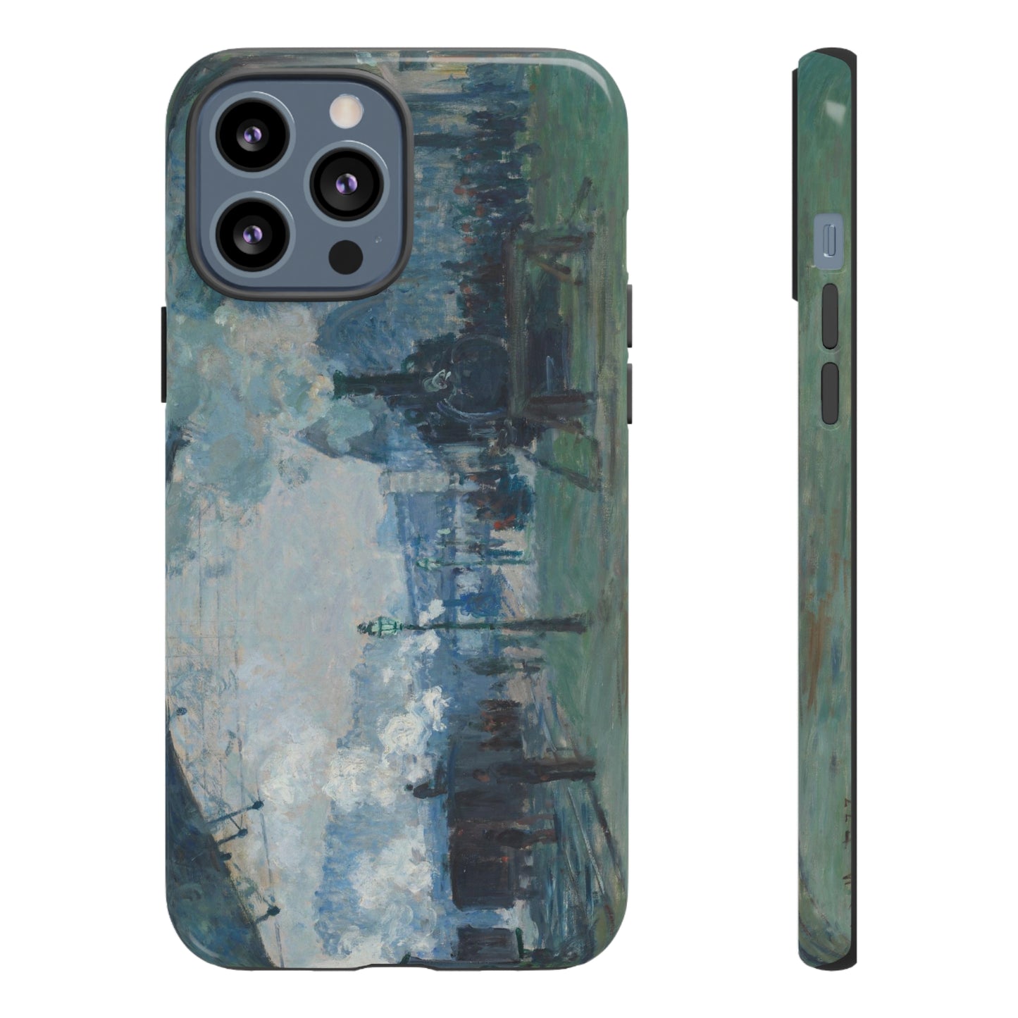 Arrival of the Normandy Train by Claude Monet - Cell Phone Case