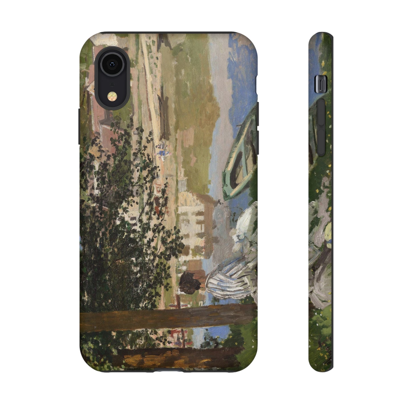 On the Bank of the Seine by Claude Monet - Cell Phone Case