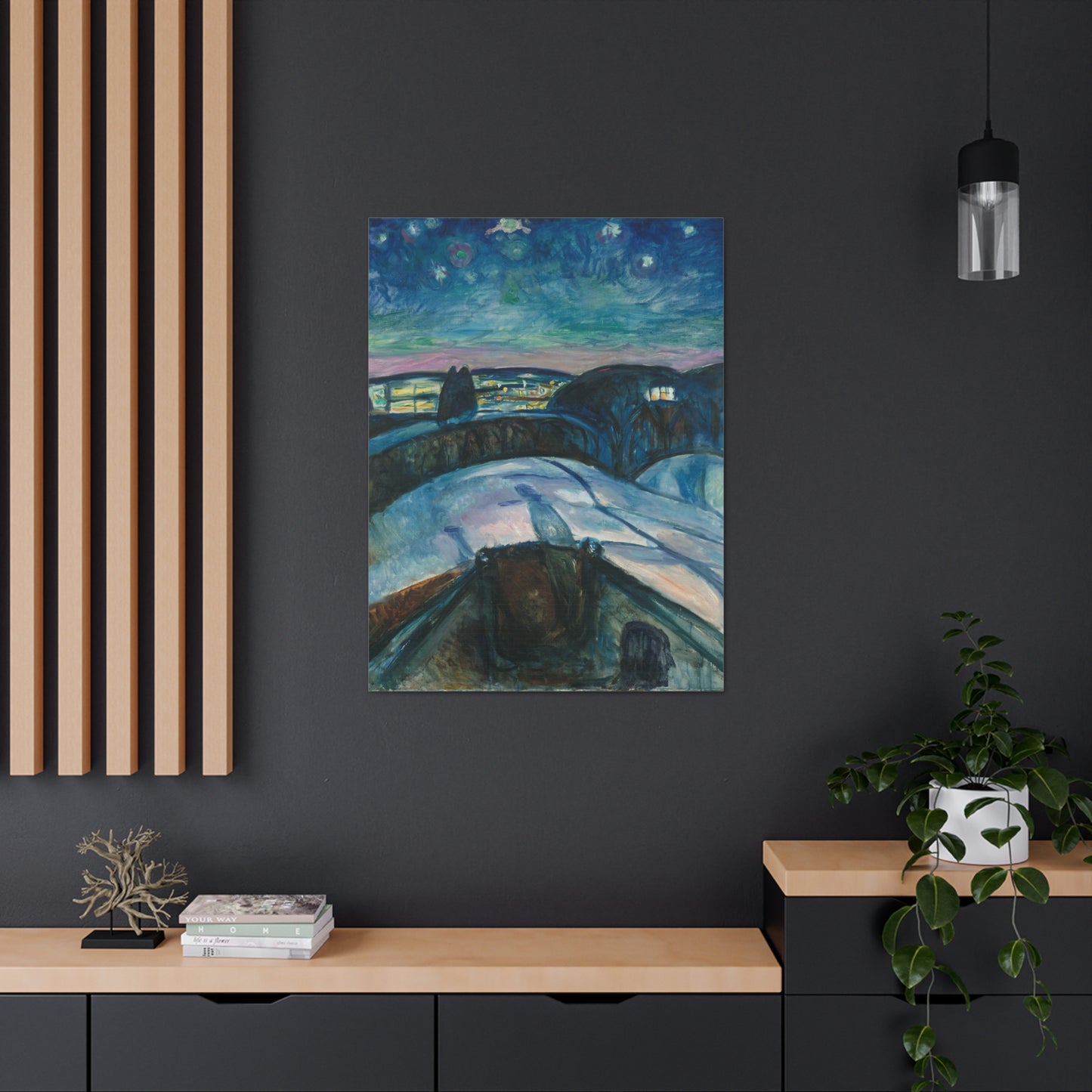 Starry Night by Edvard Munch - Canvas Print