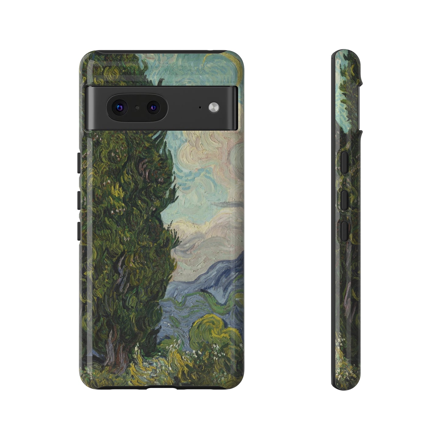 Cypresses by Vincent Van Gogh - Cell Phone Case