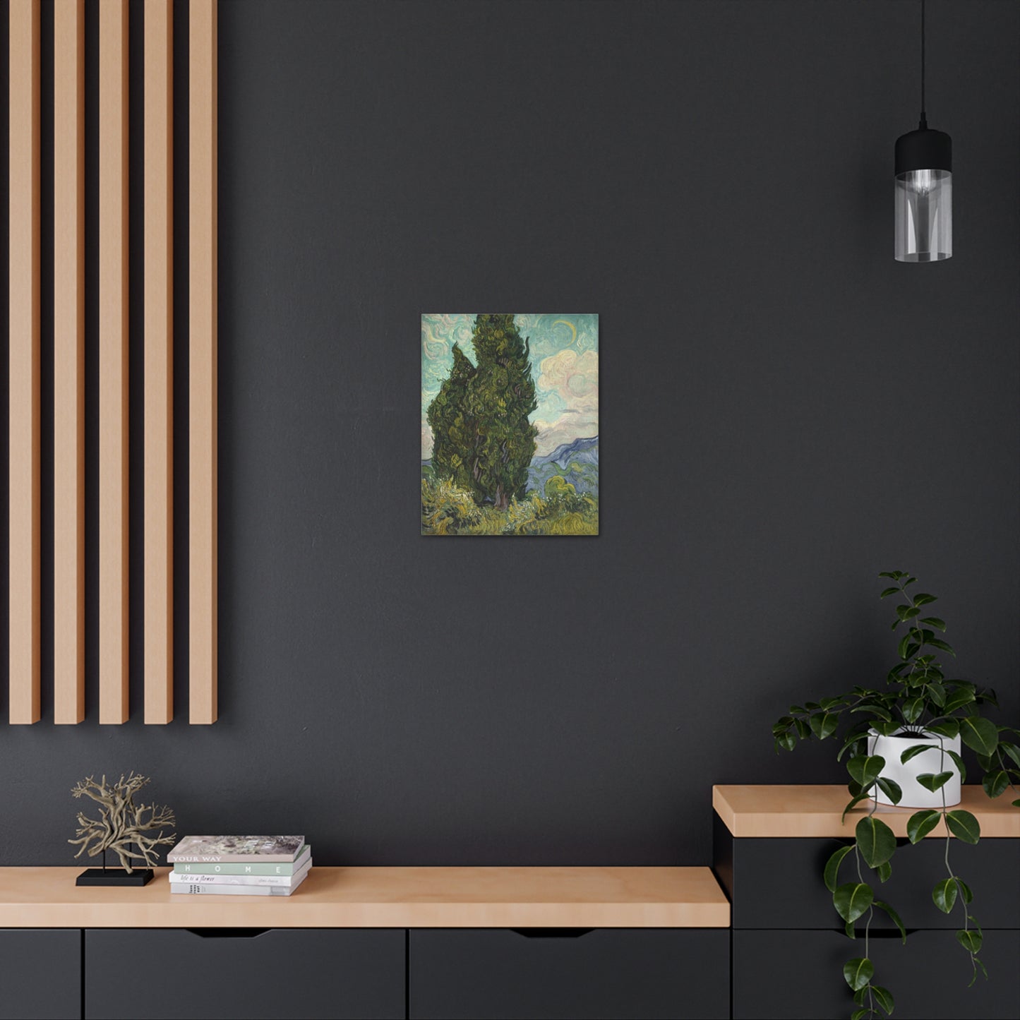 Cypresses by Vincent Van Gogh - Canvas Print