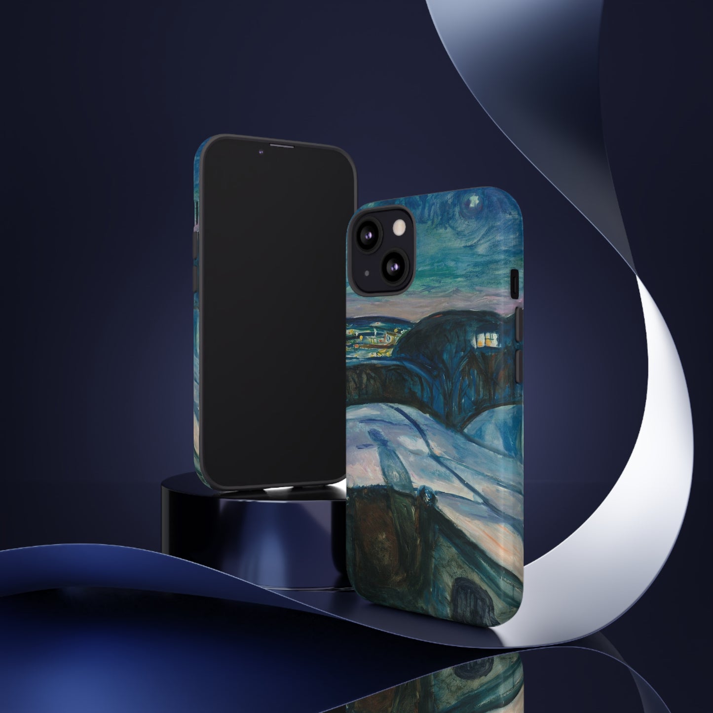 Starry Night by Edvard Munch - Cell Phone Case