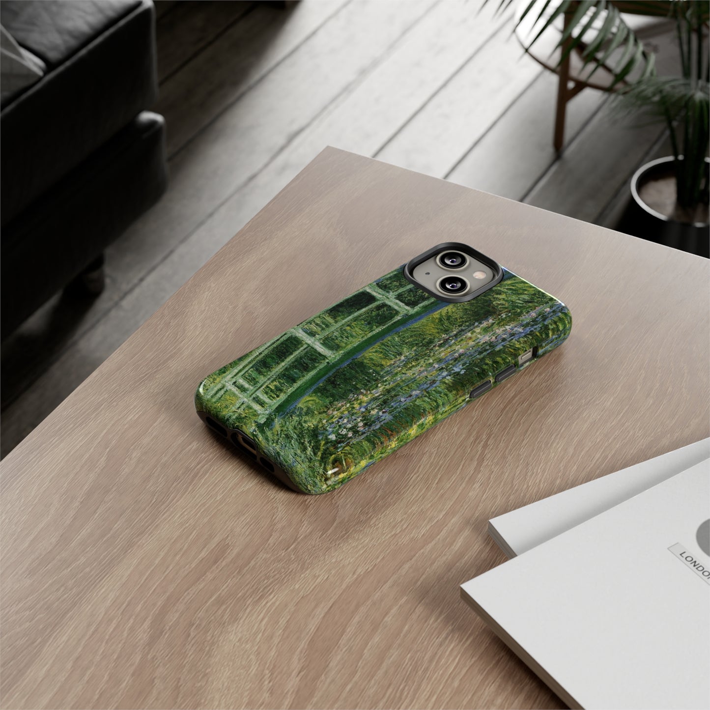 Water Lilies and a Japanese Bridge by Claude Monet - Cell Phone Case