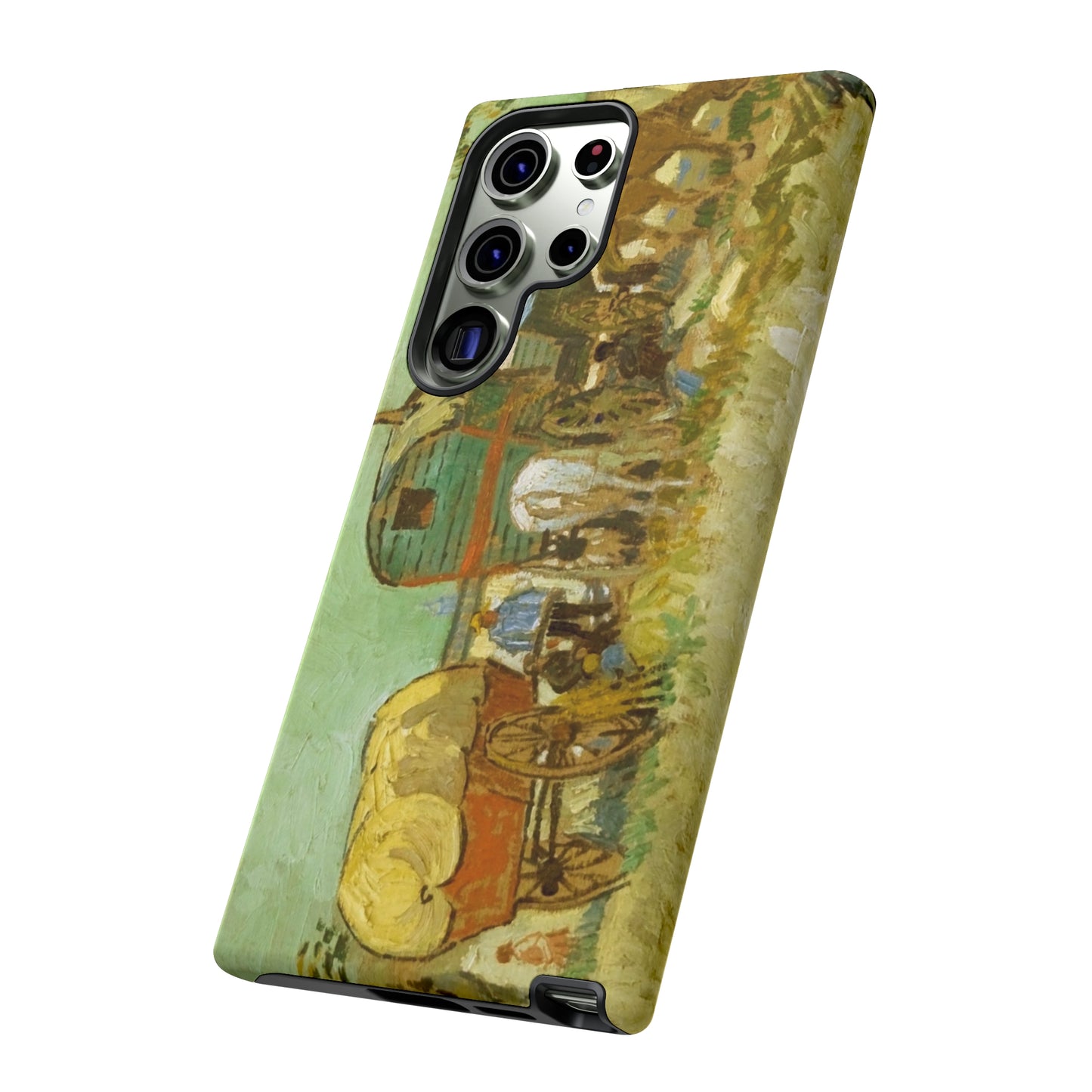 Encampment of Gypsies with Caravans by Vincent Van Gogh - Cell Phone Case
