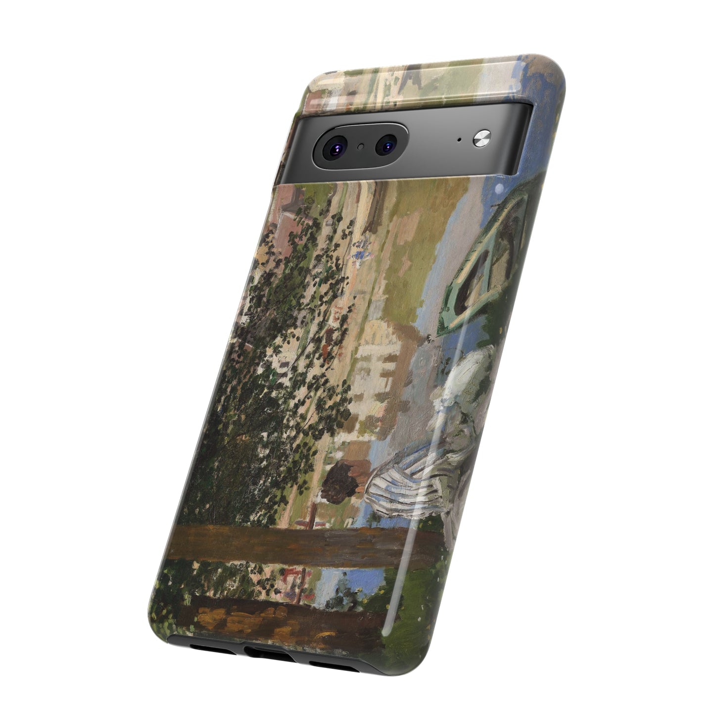 On the Bank of the Seine by Claude Monet - Cell Phone Case