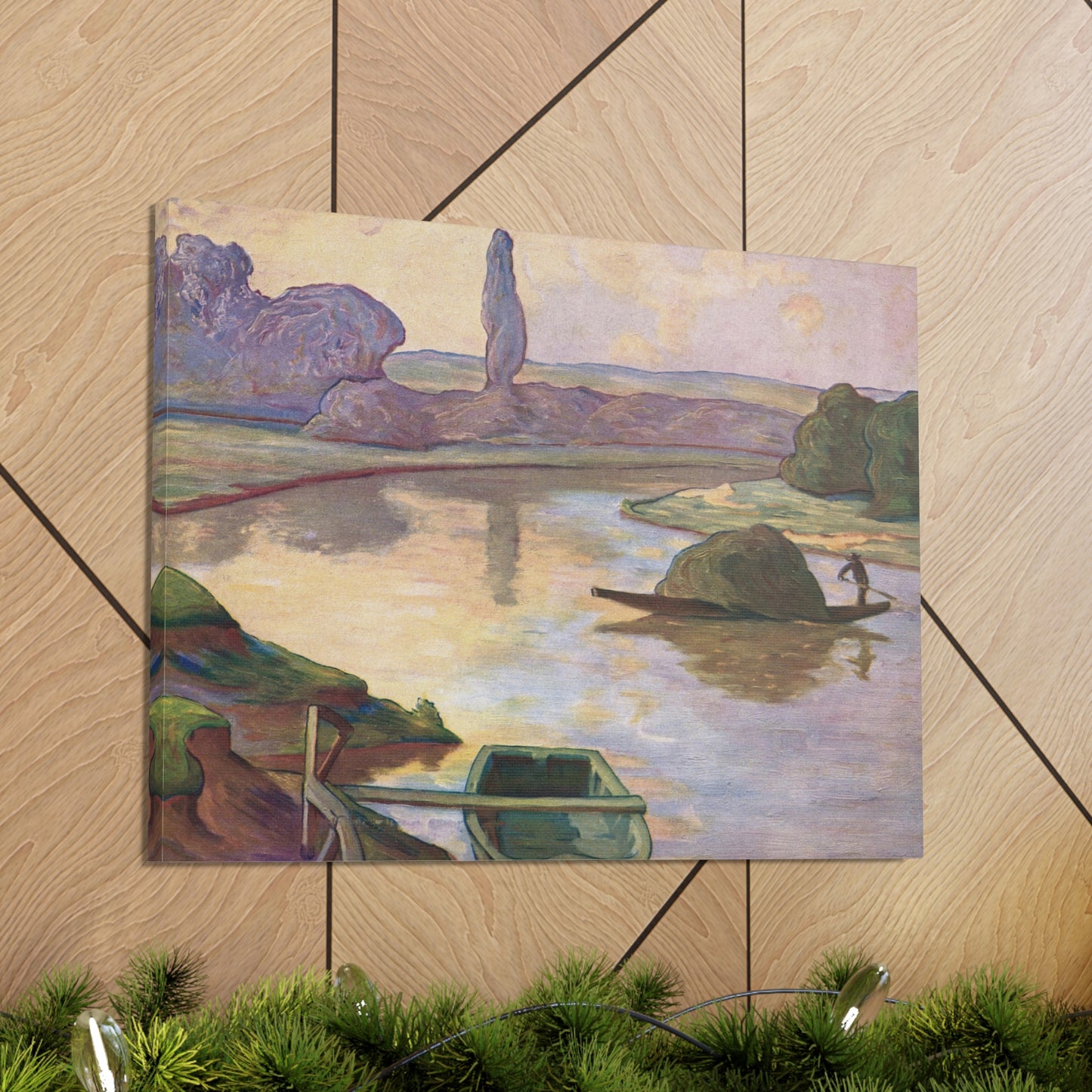 Islands in the Rhine river near to Strasbourg by Rene Schutzenberger - Canvas Print