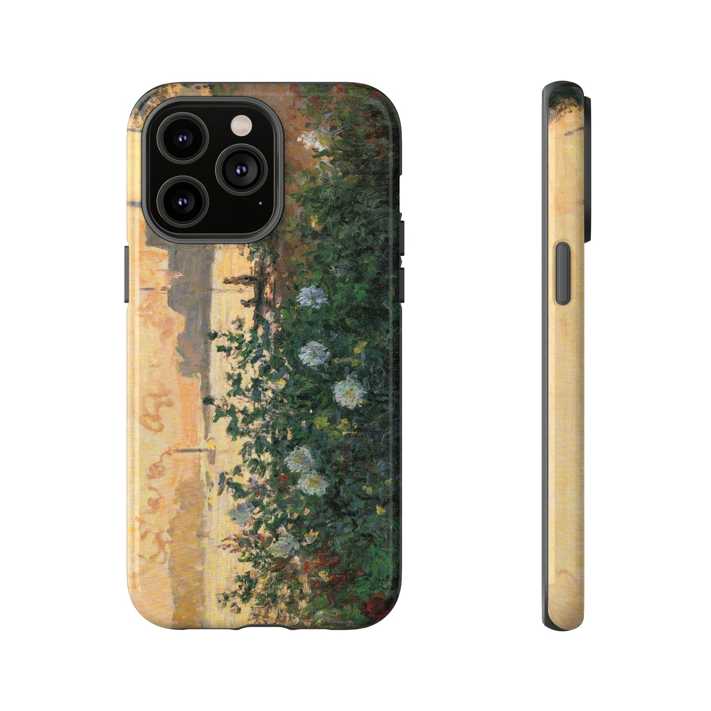 Flowered Riverbank, Argenteuil by Claude Monet - Cell Phone Case