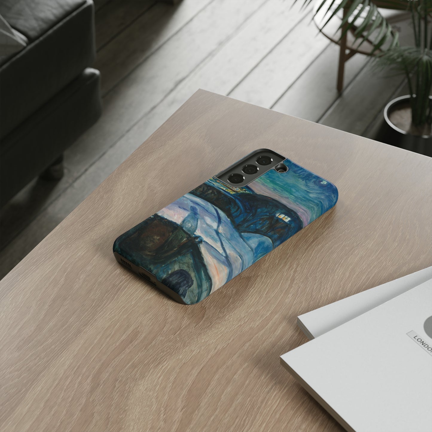 Starry Night by Edvard Munch - Cell Phone Case