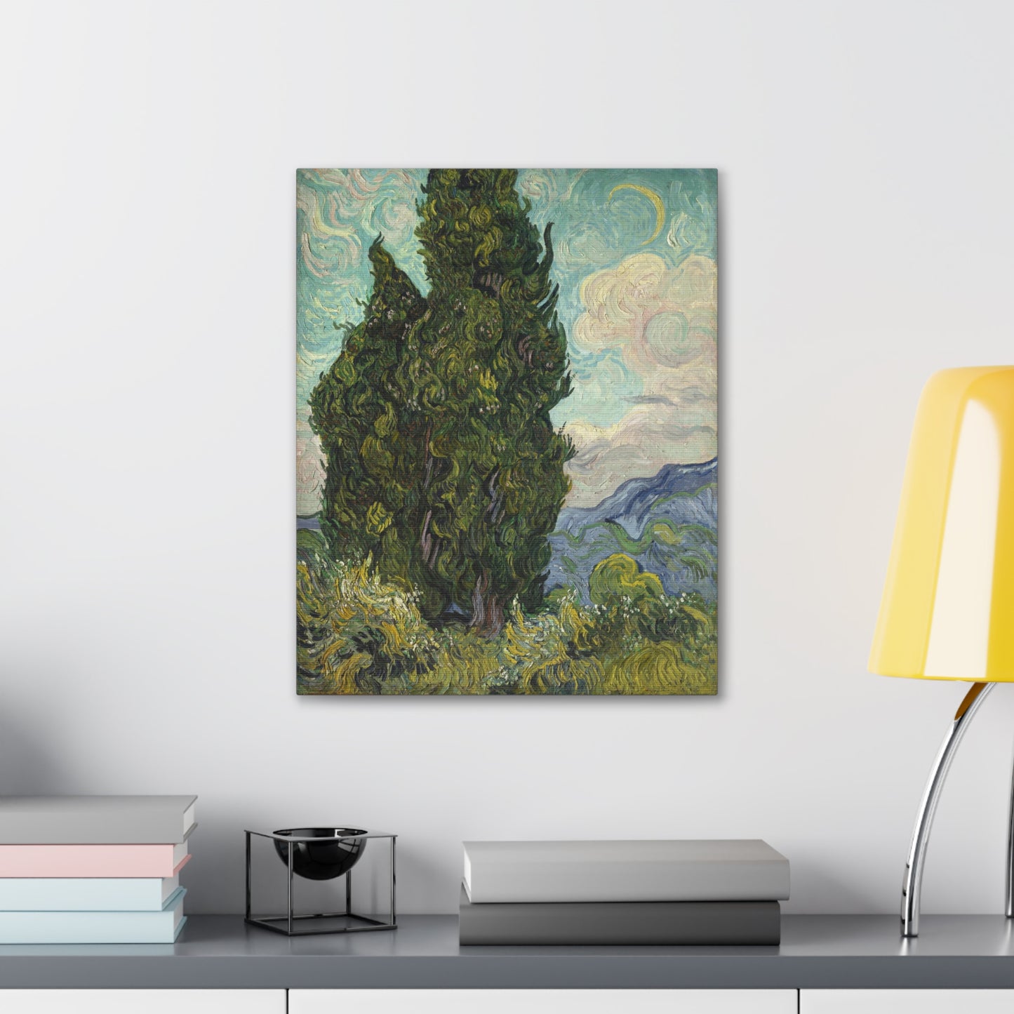 Cypresses by Vincent Van Gogh - Canvas Print