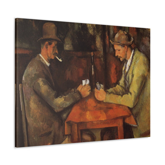The Card Players by Paul Cezanne - Canvas Print