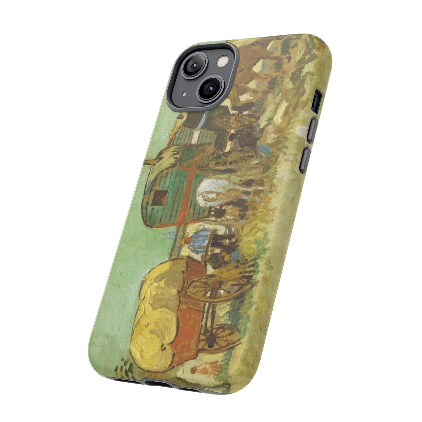 Encampment of Gypsies with Caravans by Vincent Van Gogh - Cell Phone Case