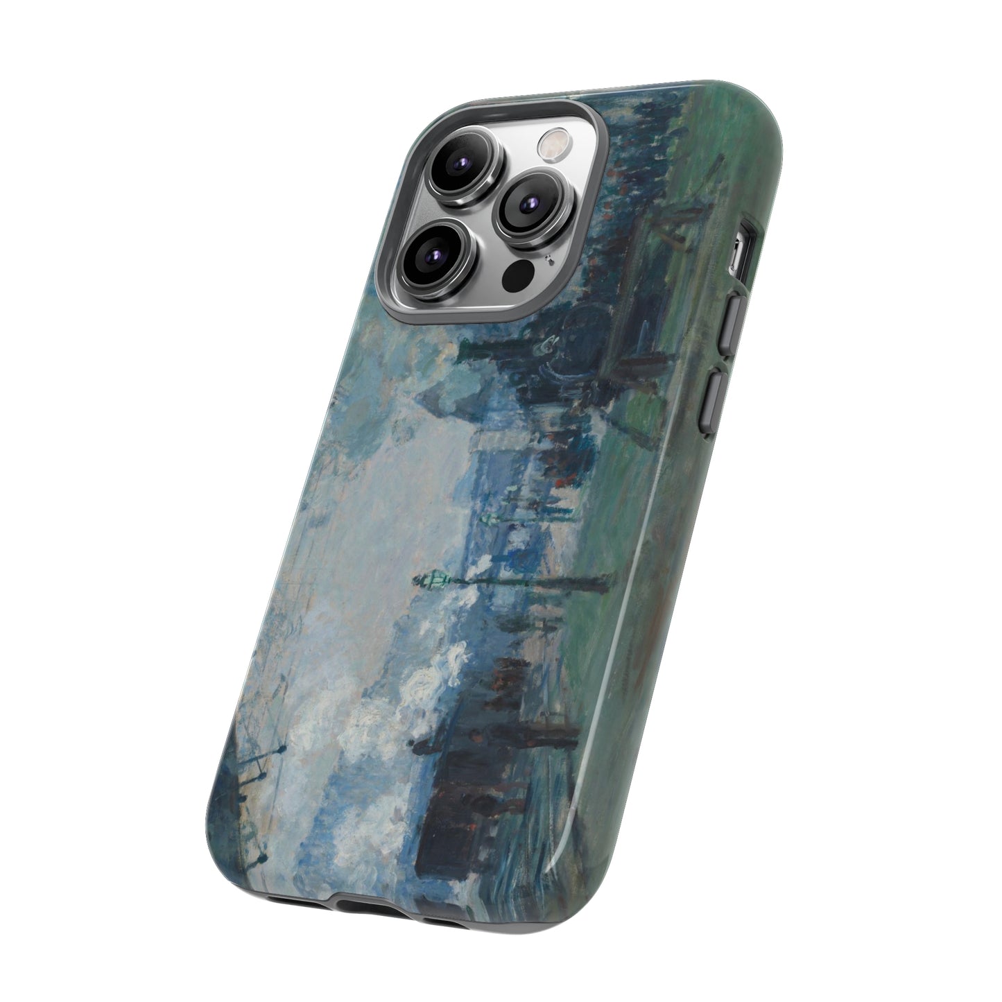 Arrival of the Normandy Train by Claude Monet - Cell Phone Case