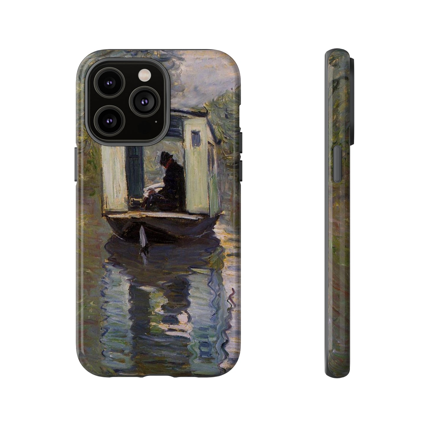 The Studio Boat by Claude Monet - Cell Phone Case