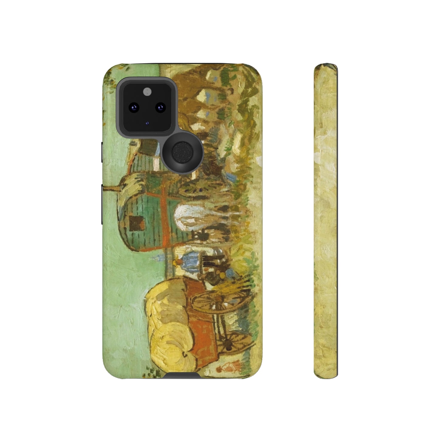 Encampment of Gypsies with Caravans by Vincent Van Gogh - Cell Phone Case