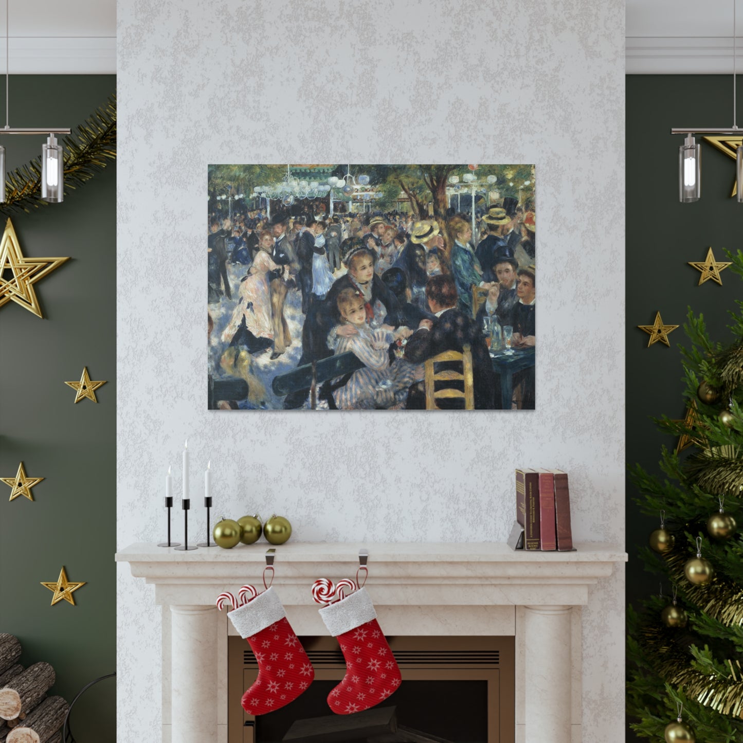 Dance at Le Moulin de la Galette by Pierre-Auguste Renoir - Canvas Print