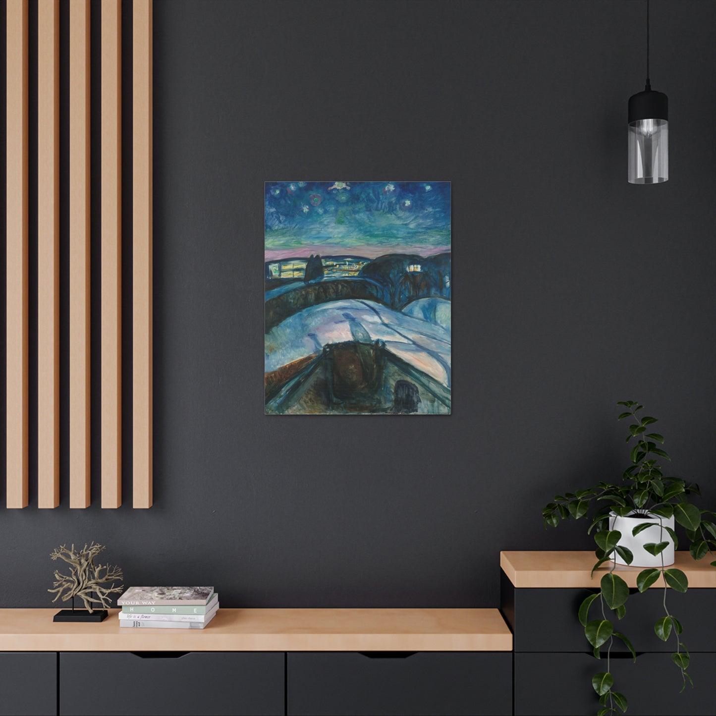 Starry Night by Edvard Munch - Canvas Print