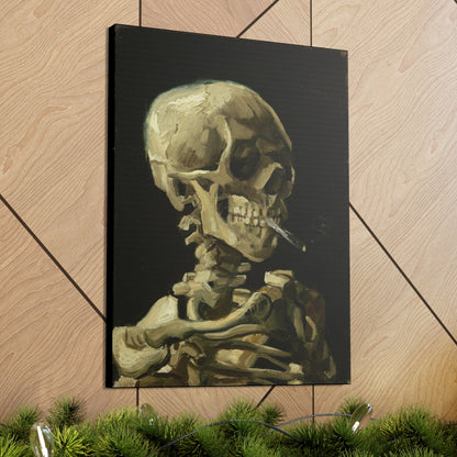 Skull of a Skeleton with a Burning Cigarette - By Vincent Van Gogh