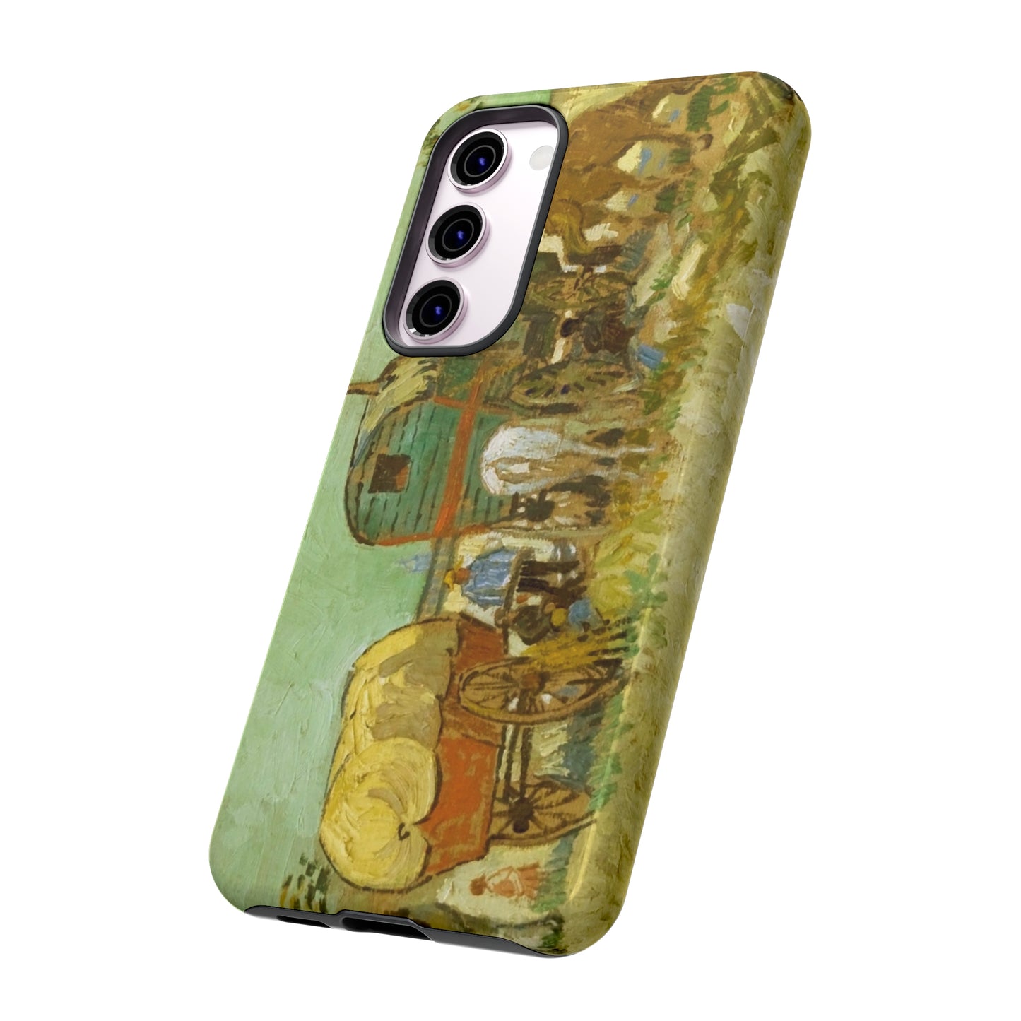 Encampment of Gypsies with Caravans by Vincent Van Gogh - Cell Phone Case