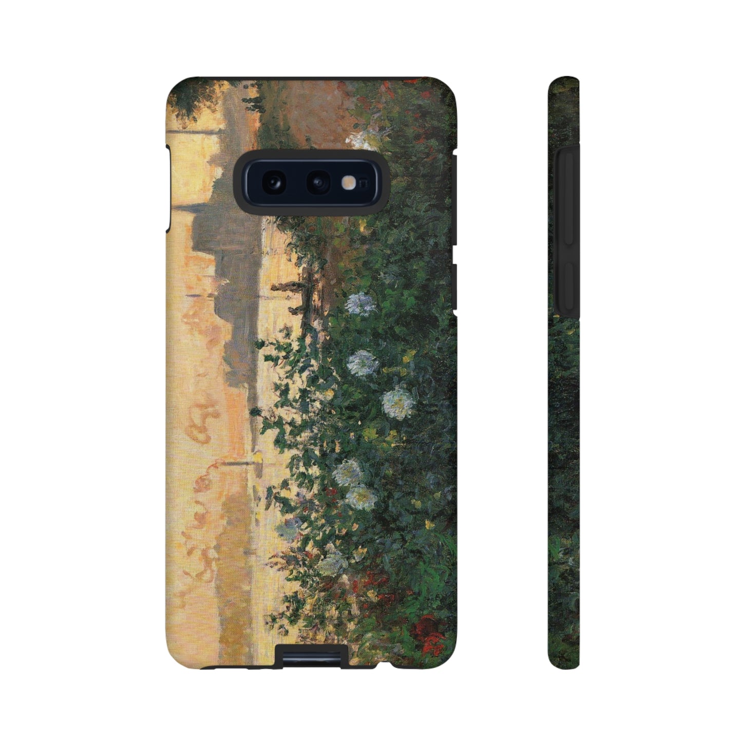 Flowered Riverbank, Argenteuil by Claude Monet - Cell Phone Case