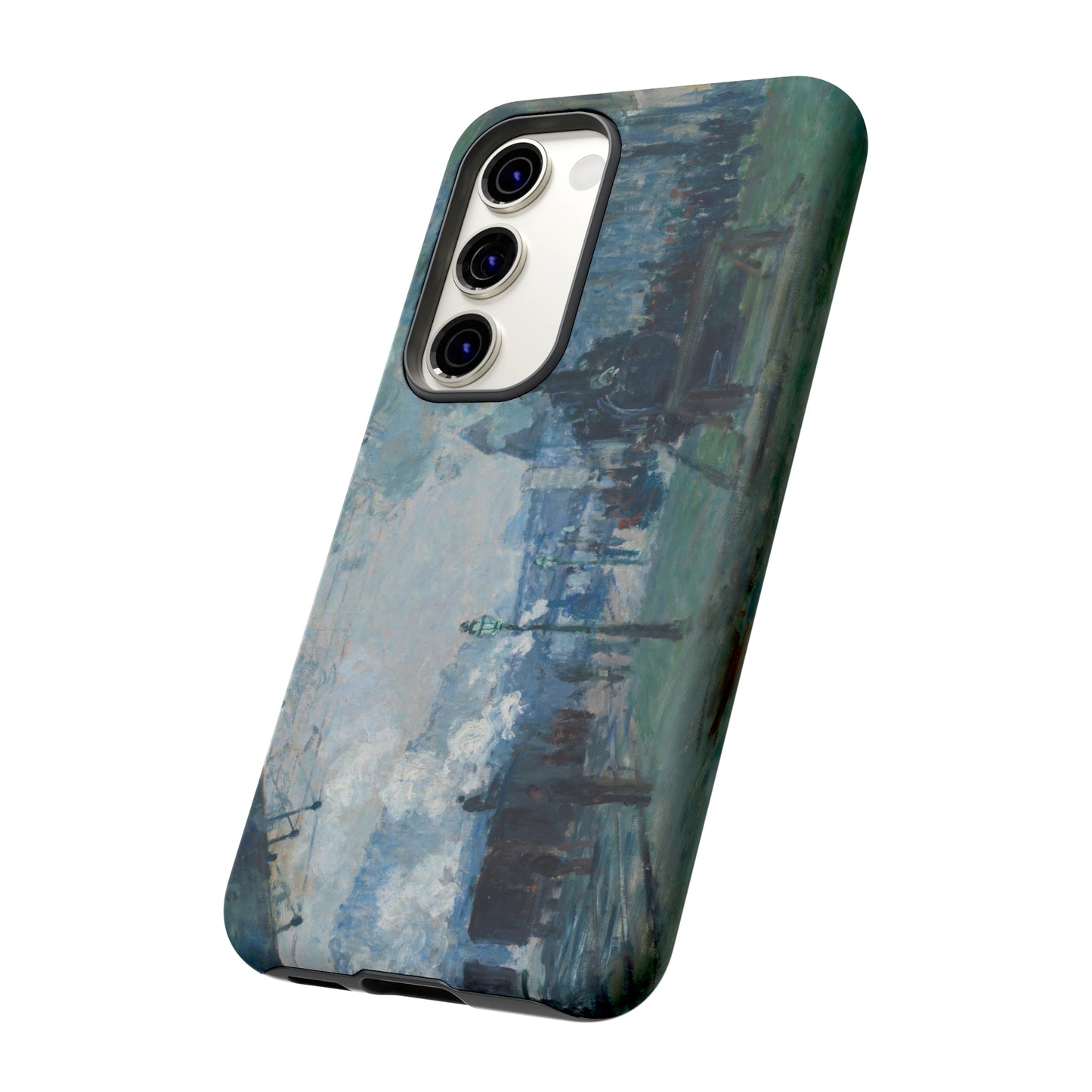 Arrival of the Normandy Train by Claude Monet - Cell Phone Case