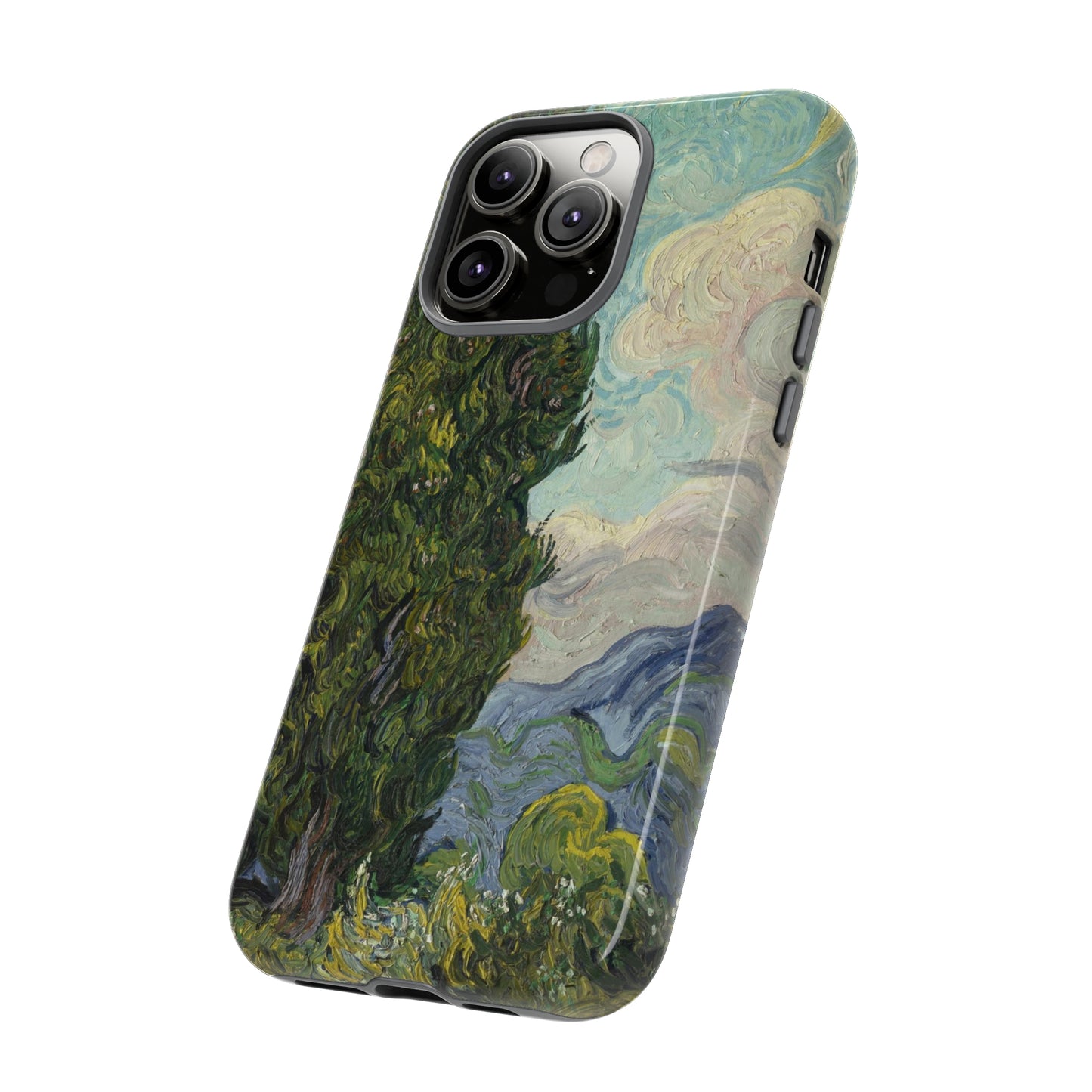 Cypresses by Vincent Van Gogh - Cell Phone Case