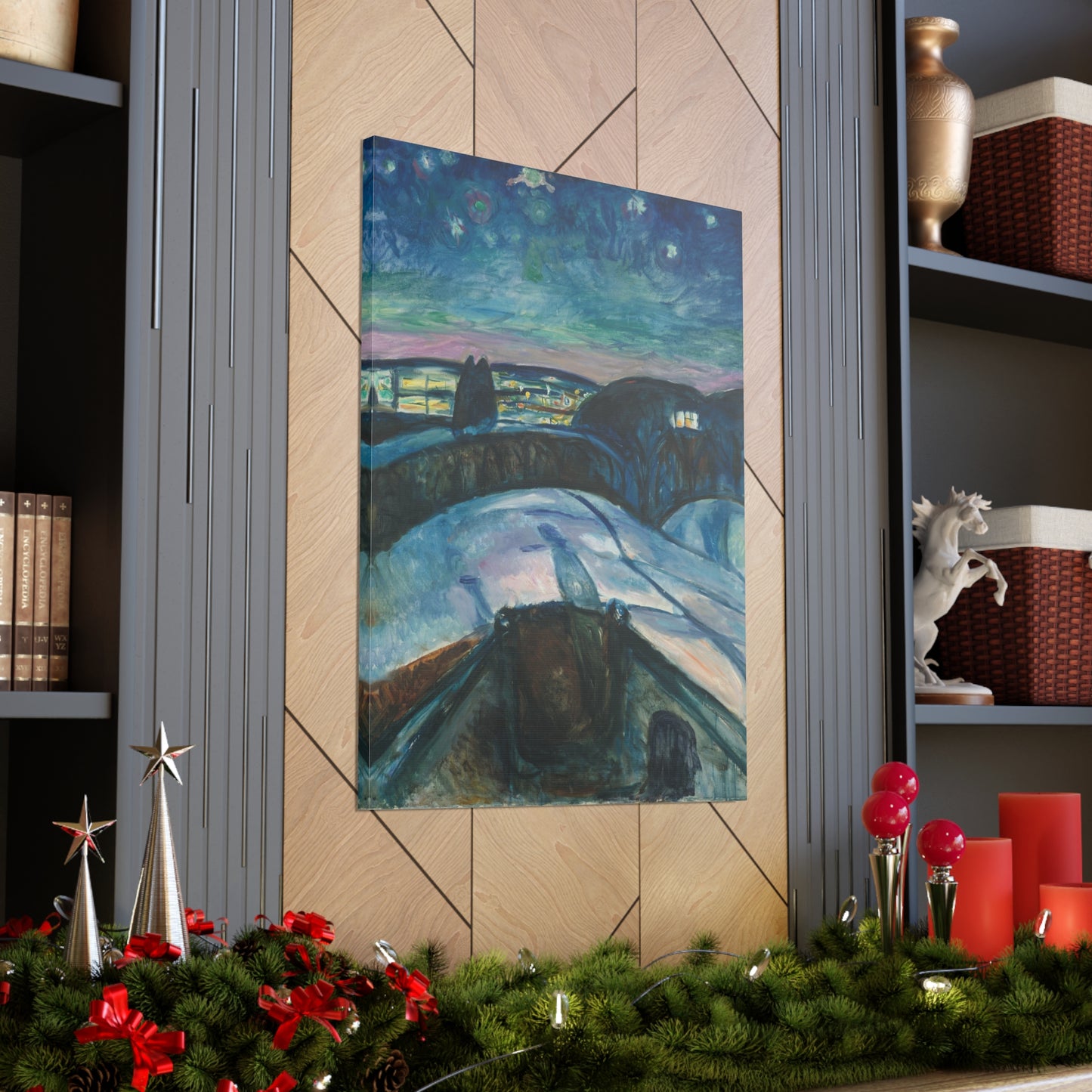 Starry Night by Edvard Munch - Canvas Print