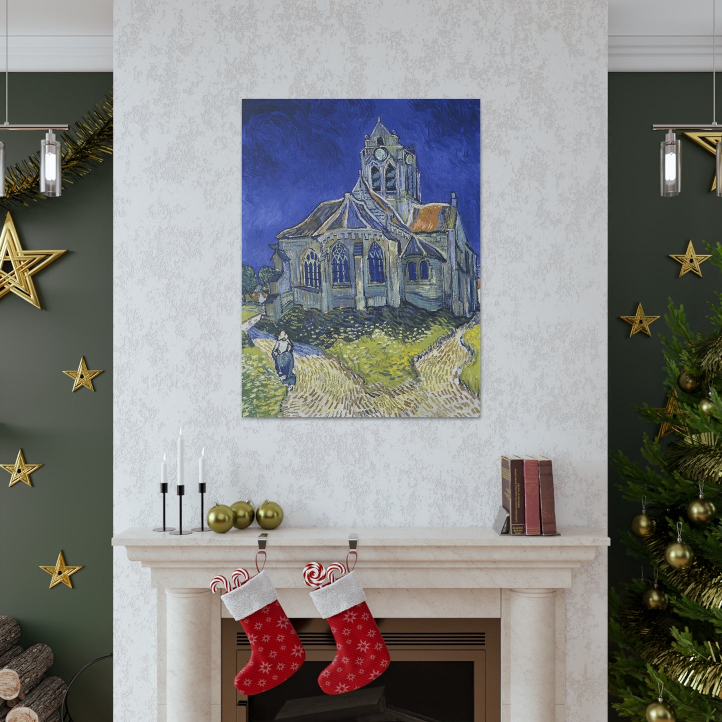 The Church in Auvers sur Oise by Vincent Van Gogh - Canvas Print