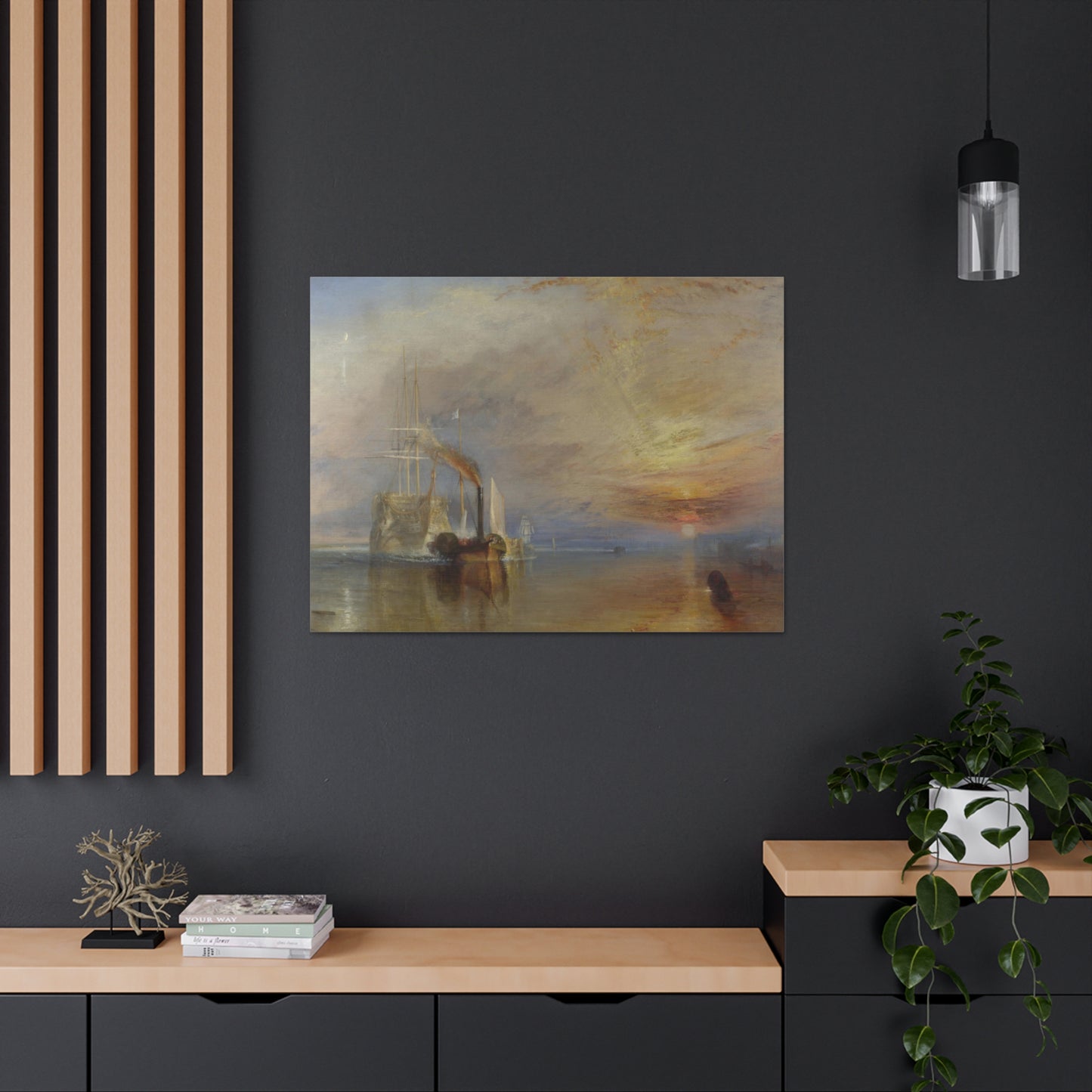 The Fighting Temeraire by JMW Turner - Canvas Print