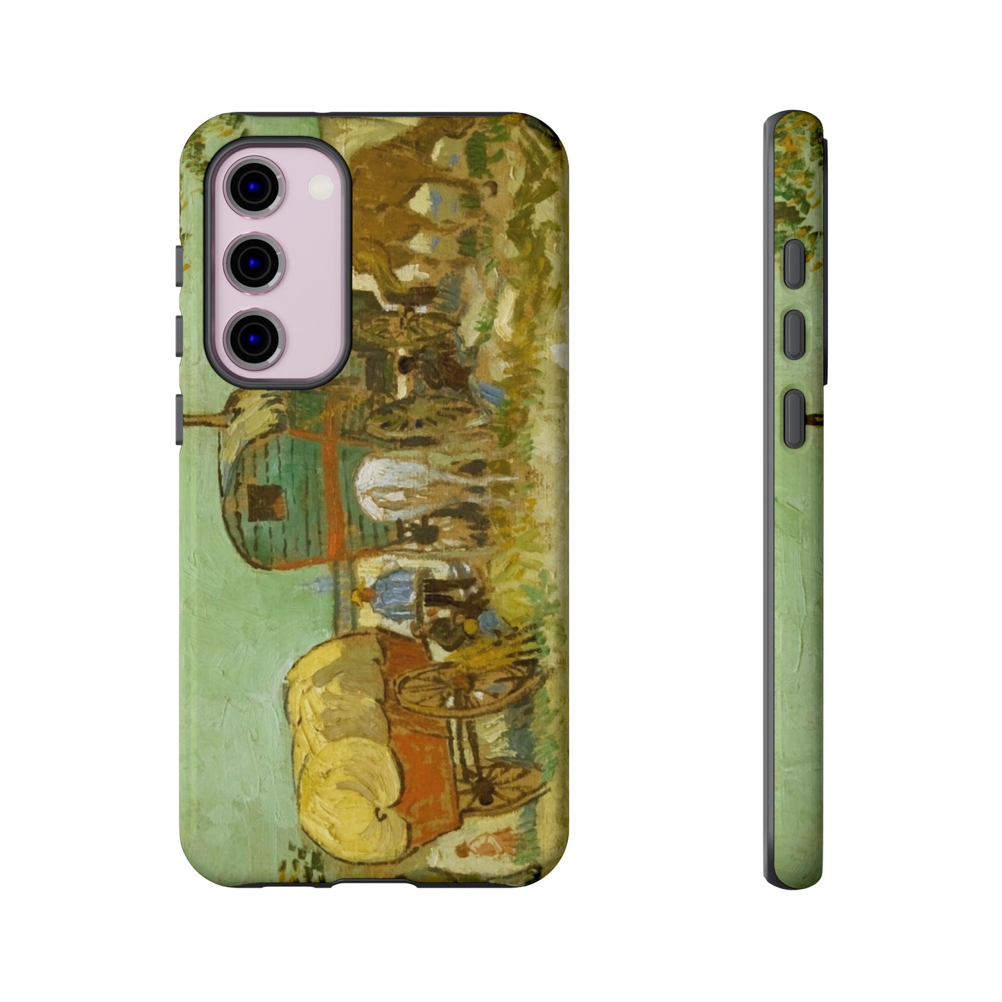 Encampment of Gypsies with Caravans by Vincent Van Gogh - Cell Phone Case