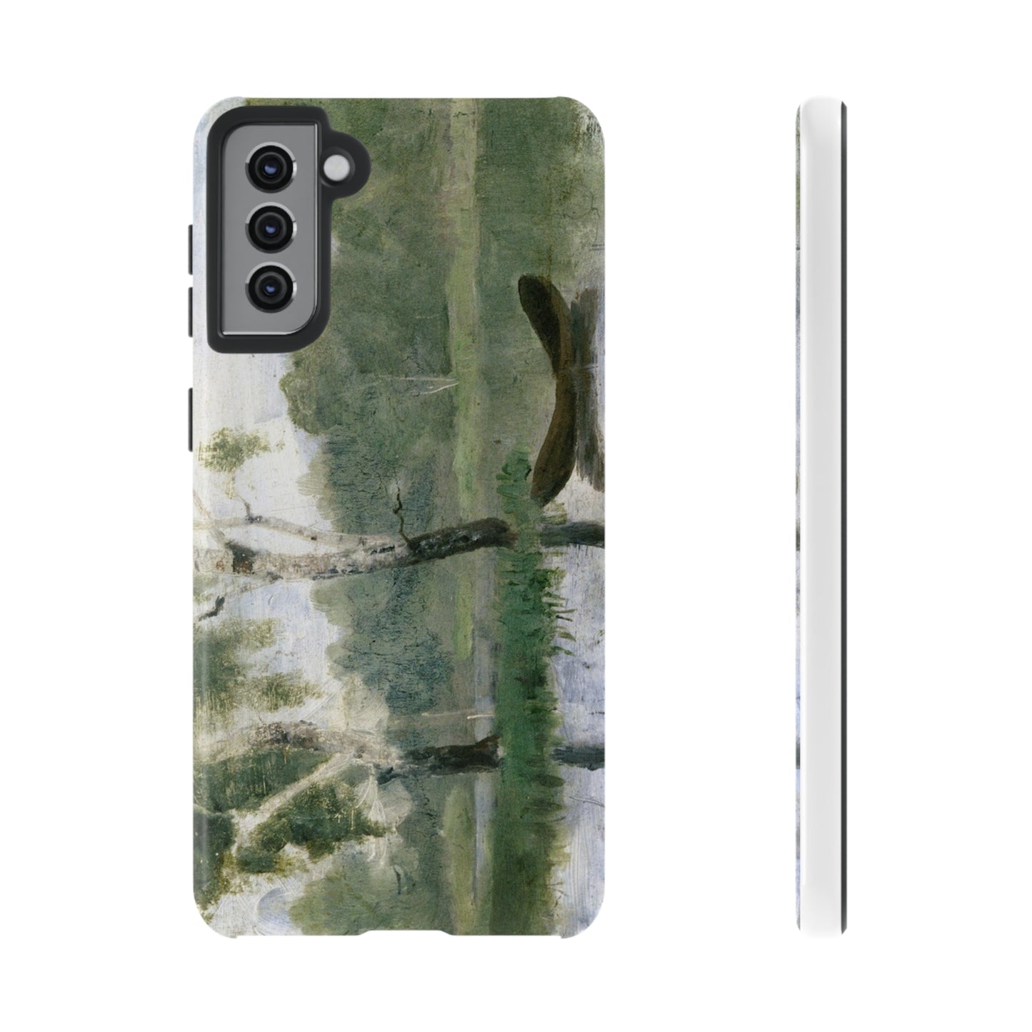 Small Lake with Boat by Edvard Munch - Cell Phone Case