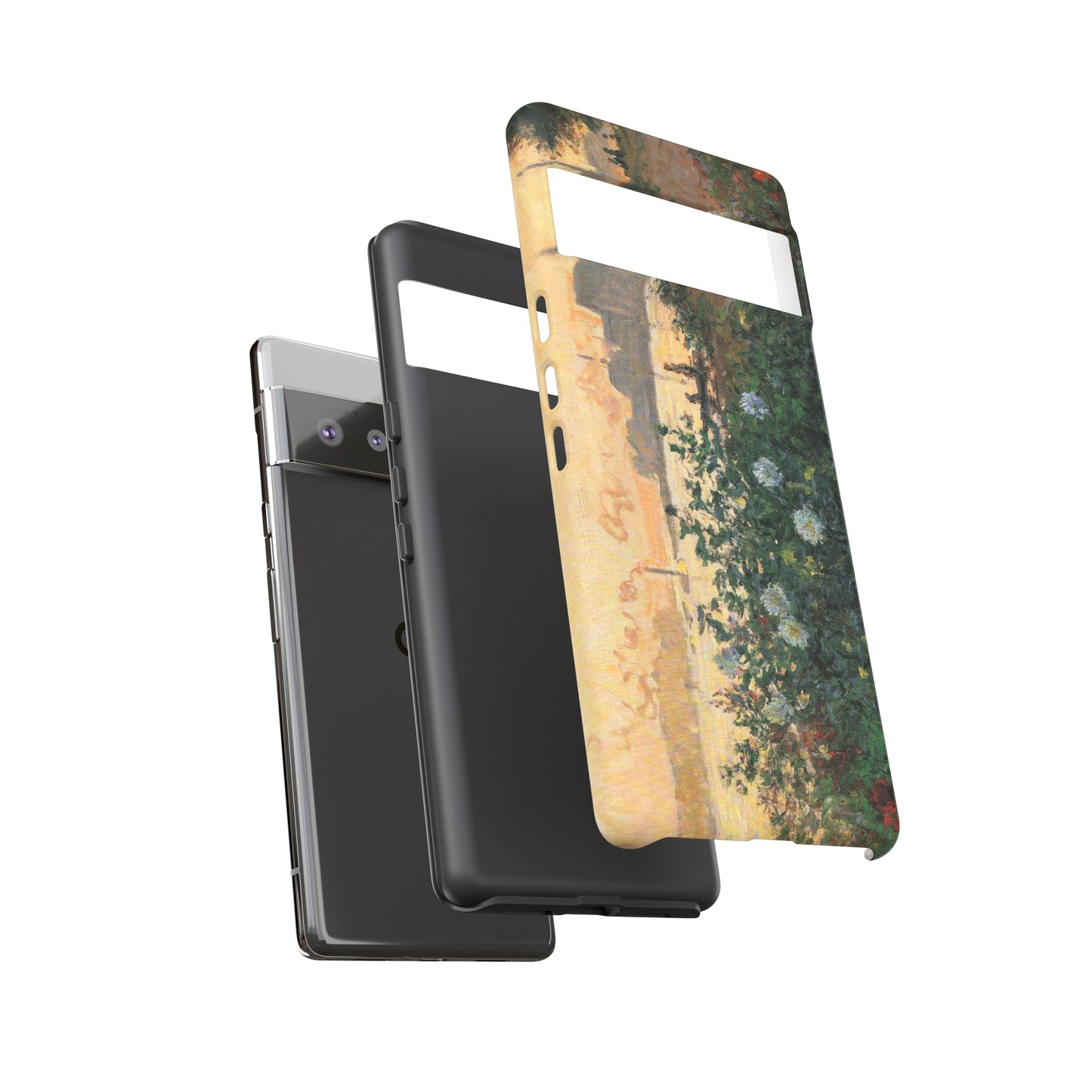 Flowered Riverbank, Argenteuil by Claude Monet - Cell Phone Case