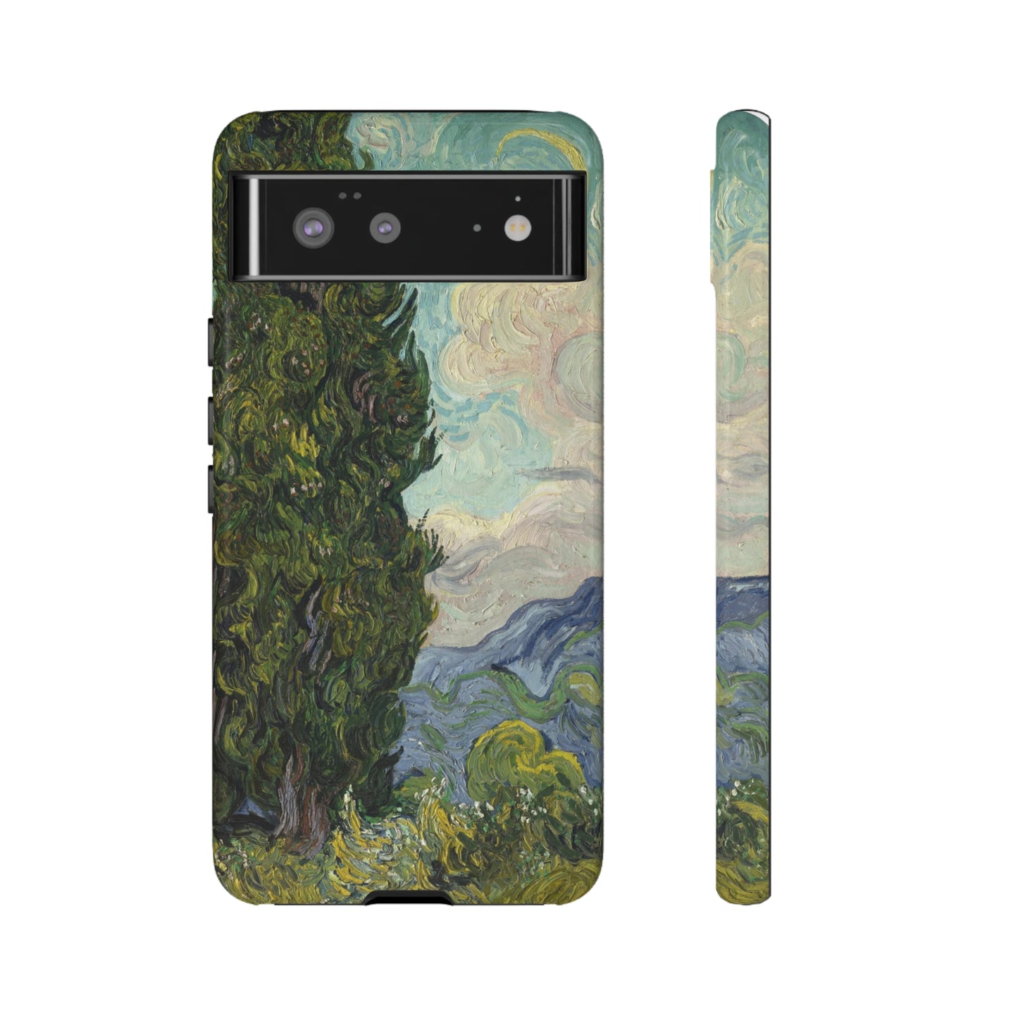 Cypresses by Vincent Van Gogh - Cell Phone Case