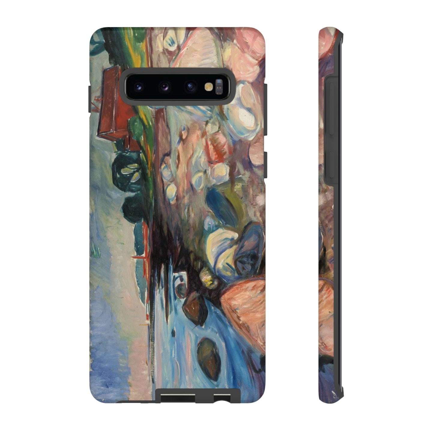 Shore with Red House by Edvard Munch - Cell Phone Case