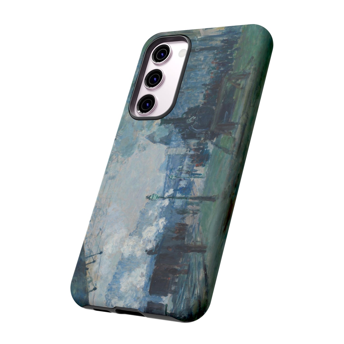 Arrival of the Normandy Train by Claude Monet - Cell Phone Case