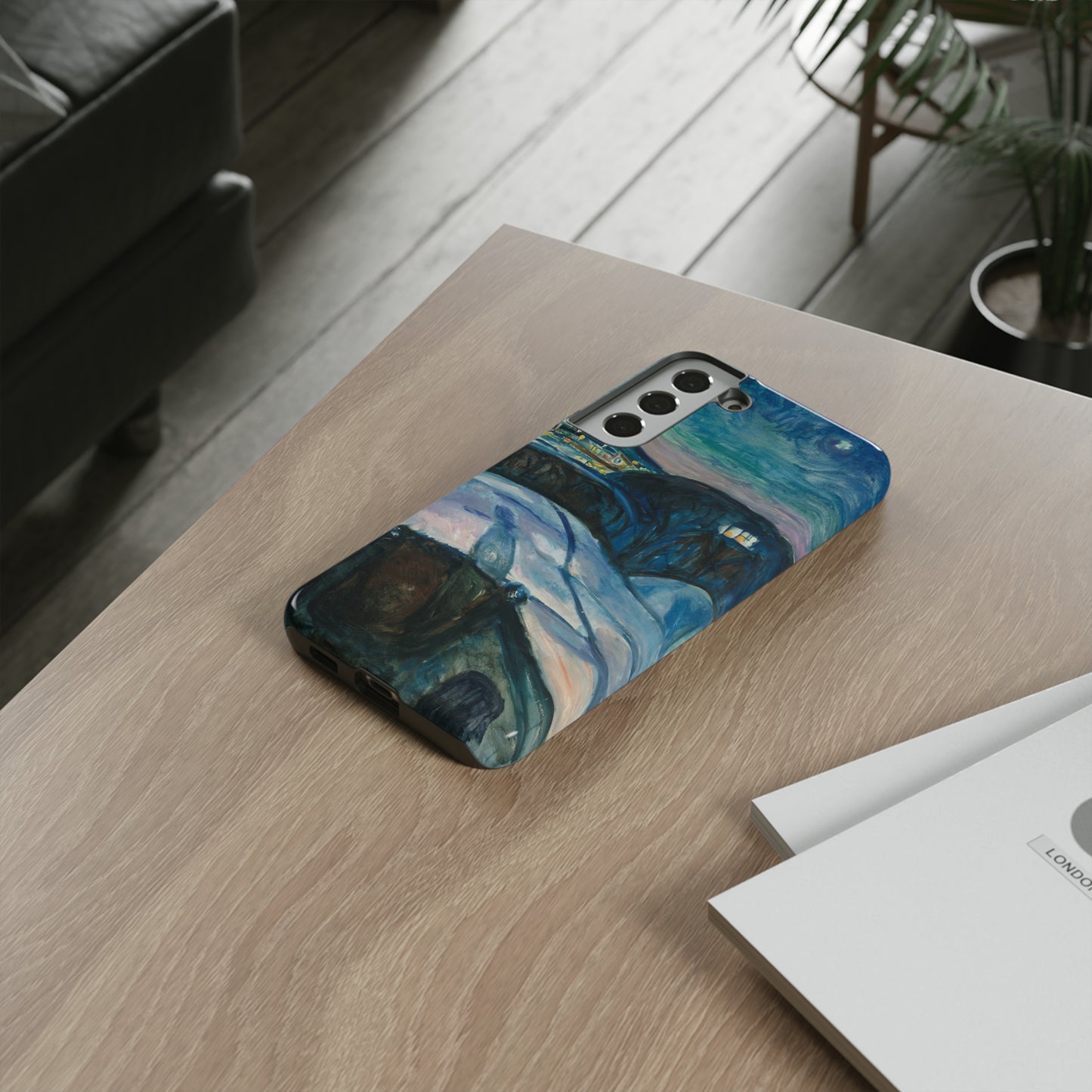 Starry Night by Edvard Munch - Cell Phone Case