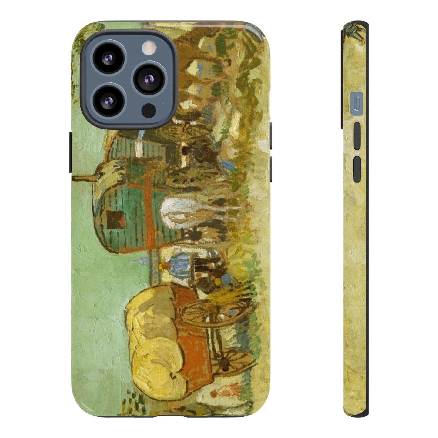 Encampment of Gypsies with Caravans by Vincent Van Gogh - Cell Phone Case