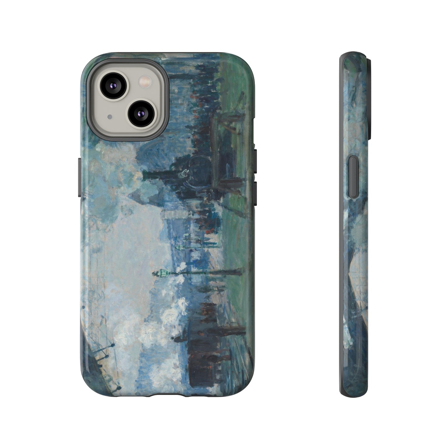 Arrival of the Normandy Train by Claude Monet - Cell Phone Case