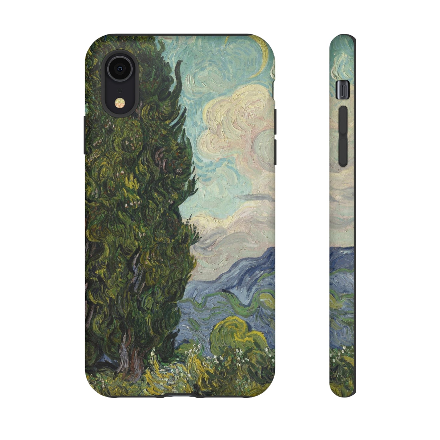 Cypresses by Vincent Van Gogh - Cell Phone Case