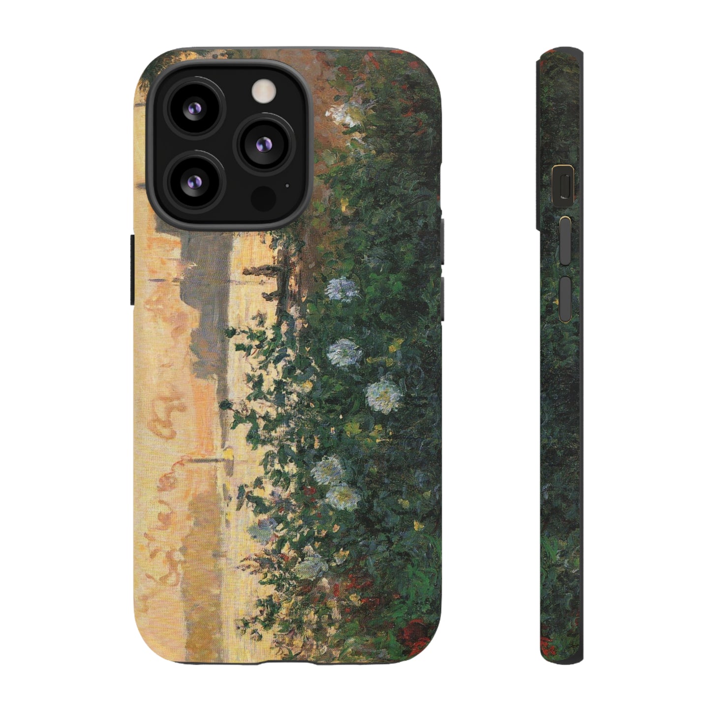 Flowered Riverbank, Argenteuil by Claude Monet - Cell Phone Case