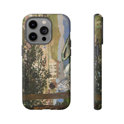 On the Bank of the Seine by Claude Monet - Cell Phone Case