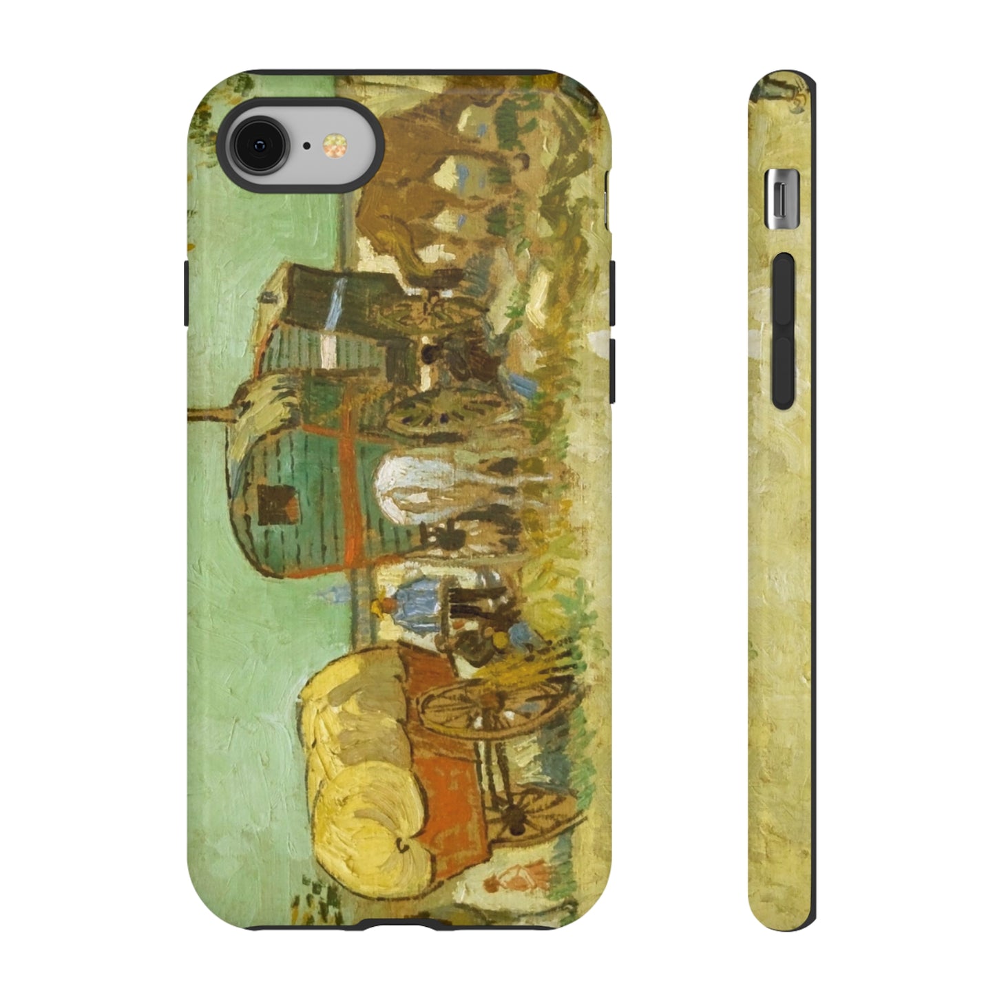 Encampment of Gypsies with Caravans by Vincent Van Gogh - Cell Phone Case