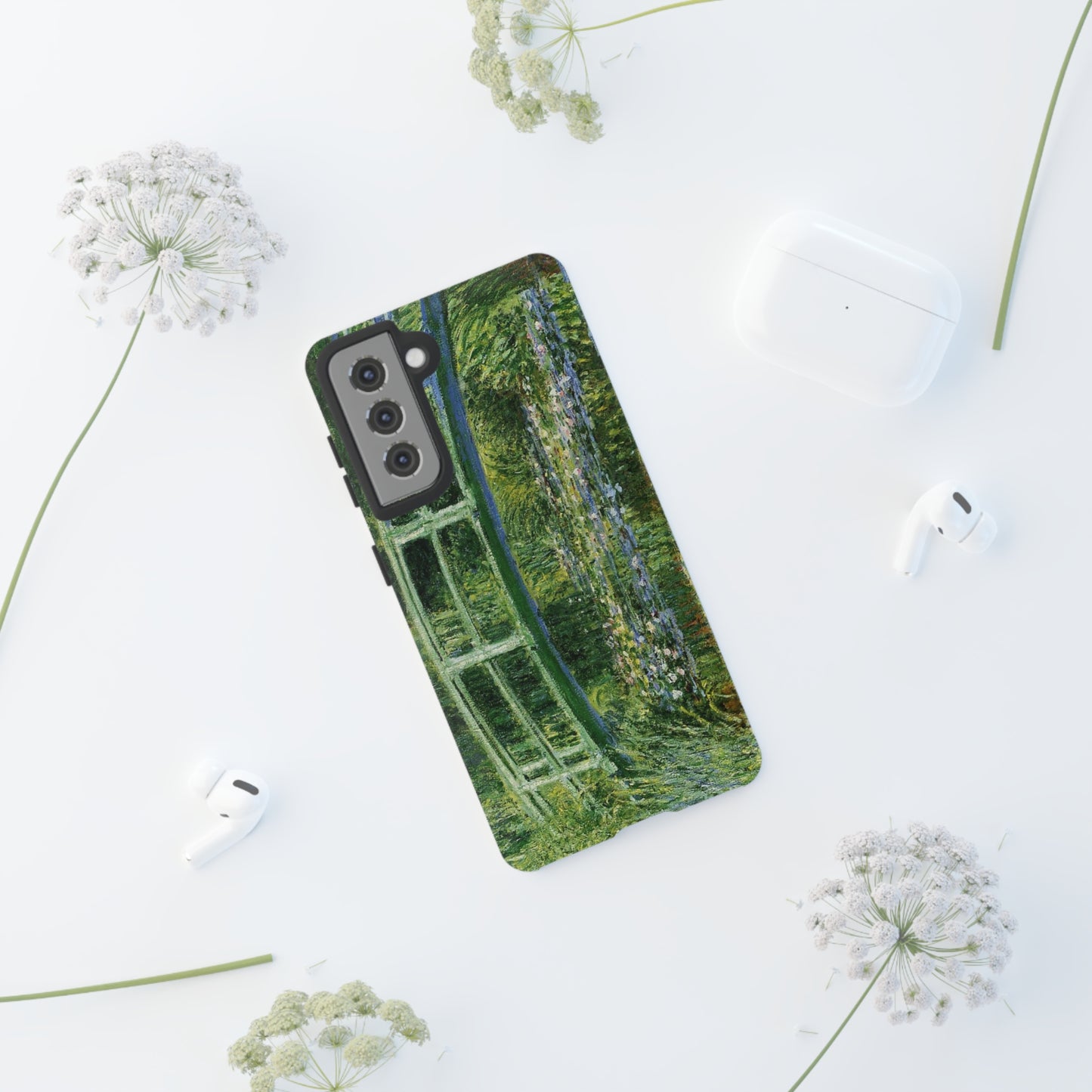 Water Lilies and a Japanese Bridge by Claude Monet - Cell Phone Case