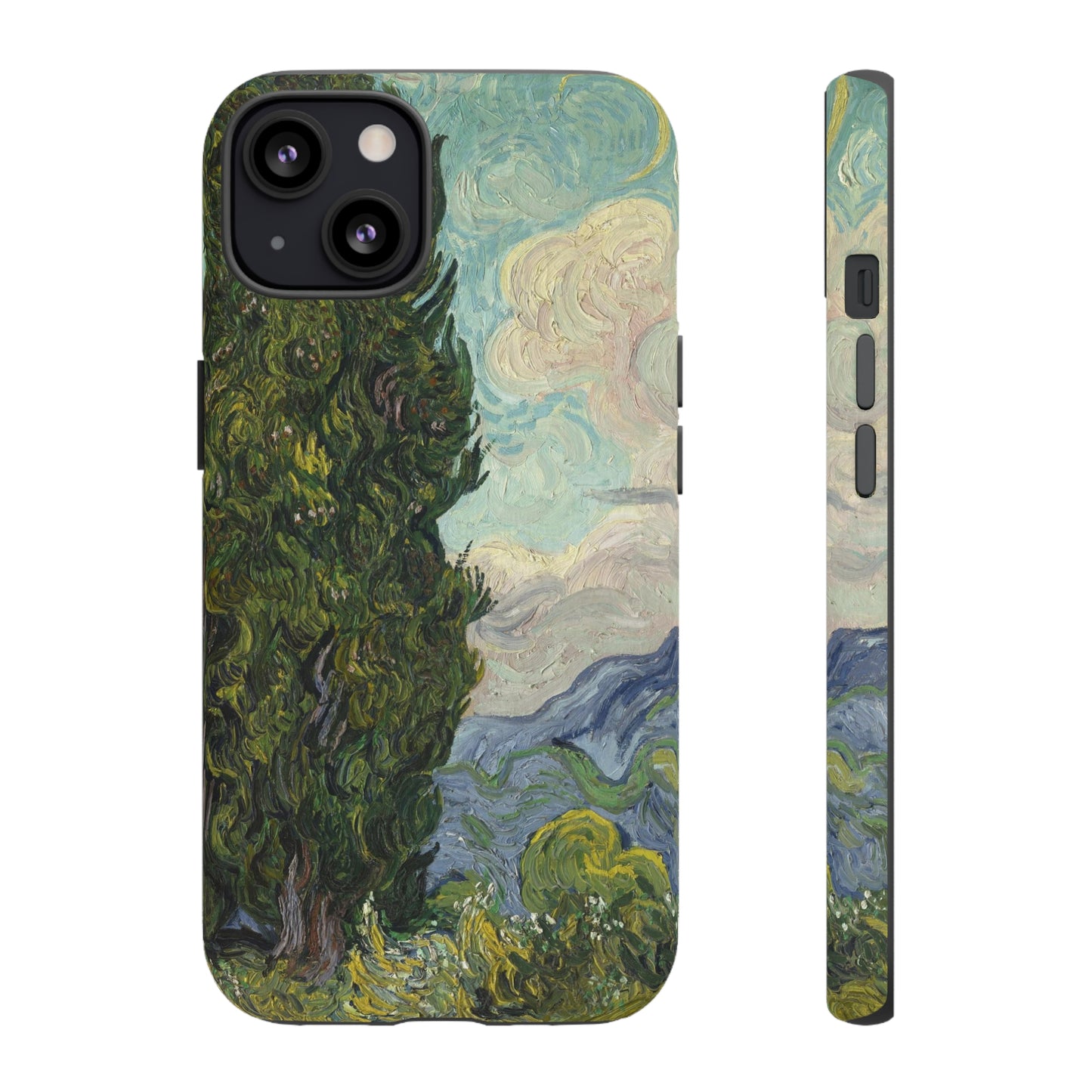 Cypresses by Vincent Van Gogh - Cell Phone Case